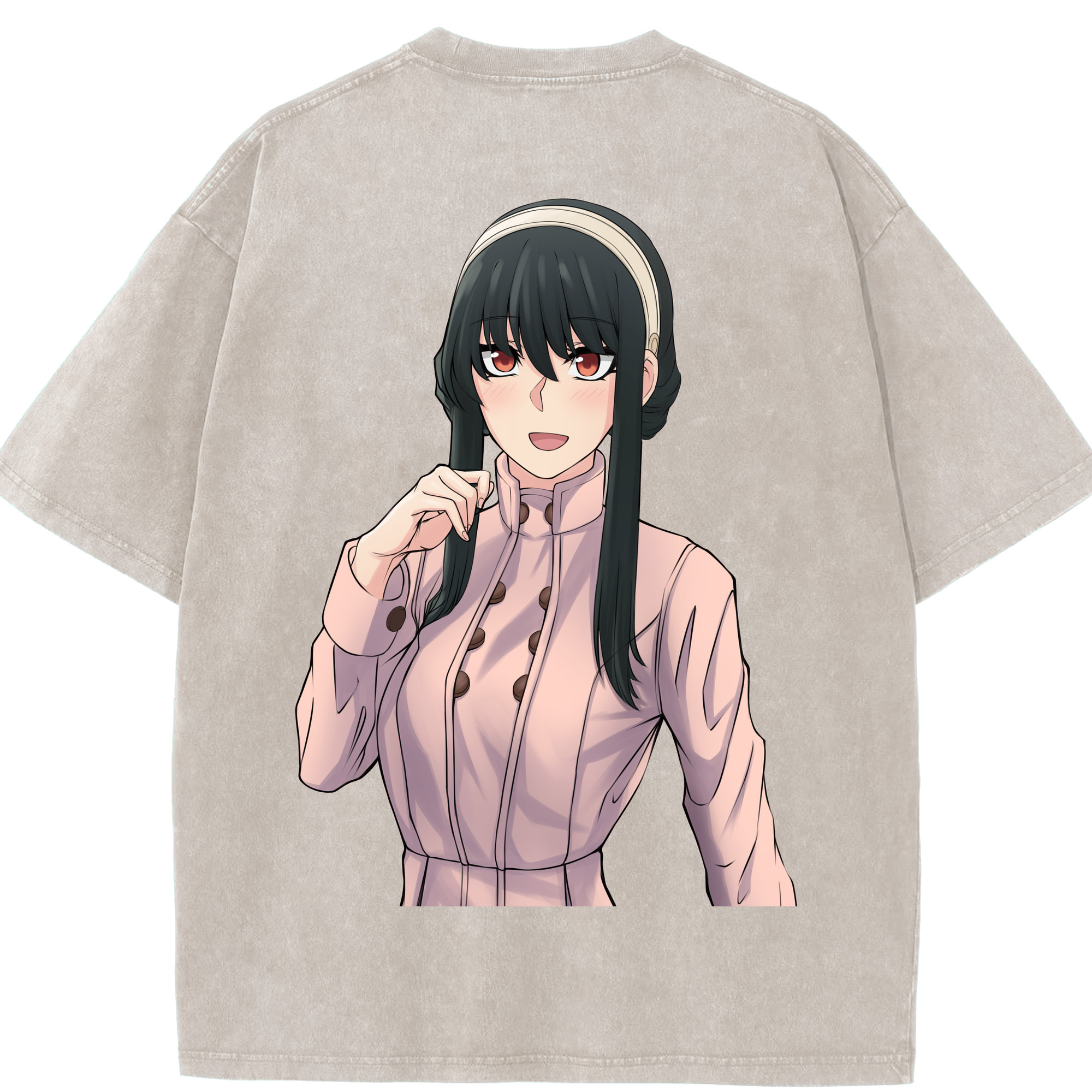 （画像用） SPY×FAMILY间谍家家酒 綿100% ヴィンテージ風 半袖Tシャツ（背面プリント）