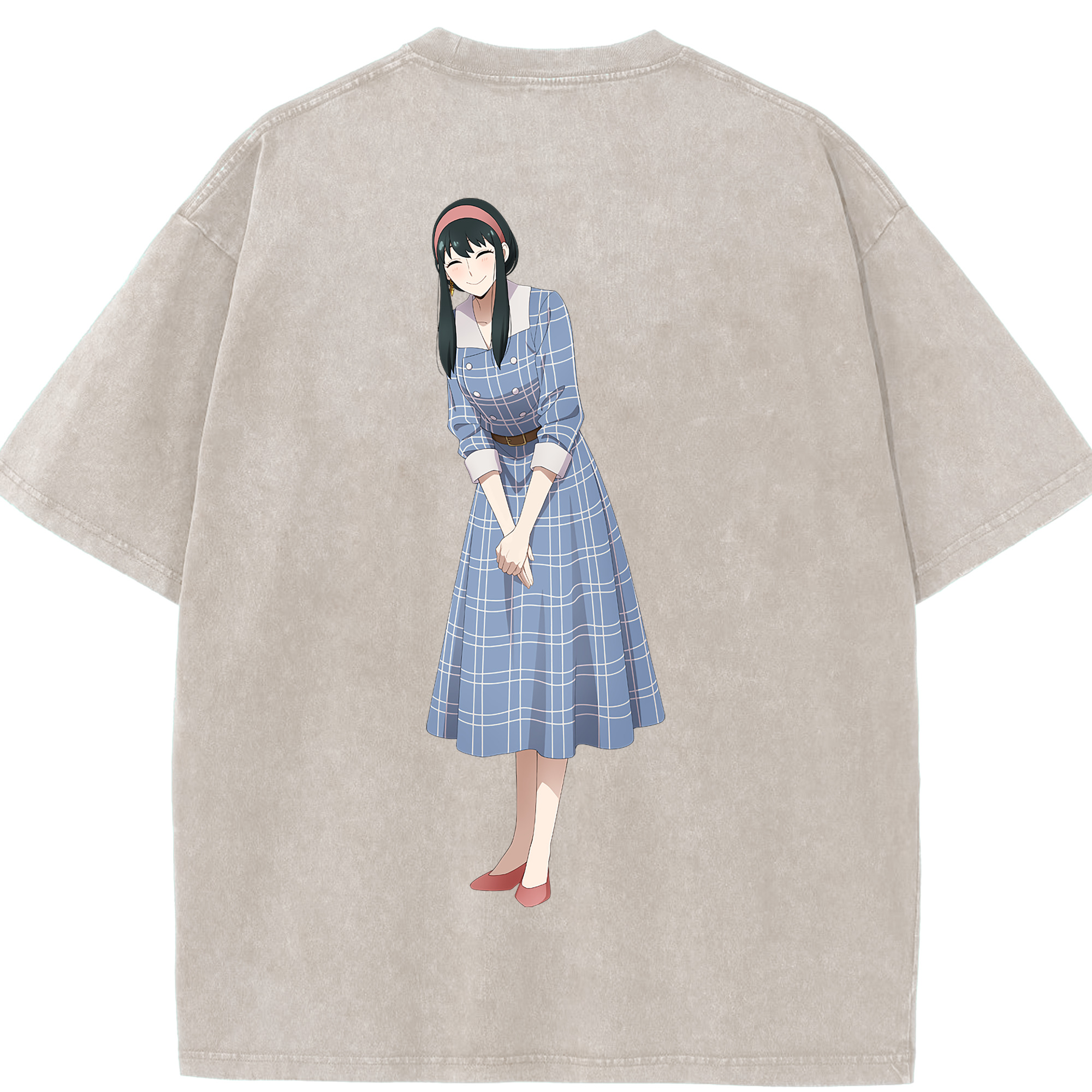（画像用） SPY×FAMILY间谍家家酒 綿100% ヴィンテージ風 半袖Tシャツ（背面プリント）