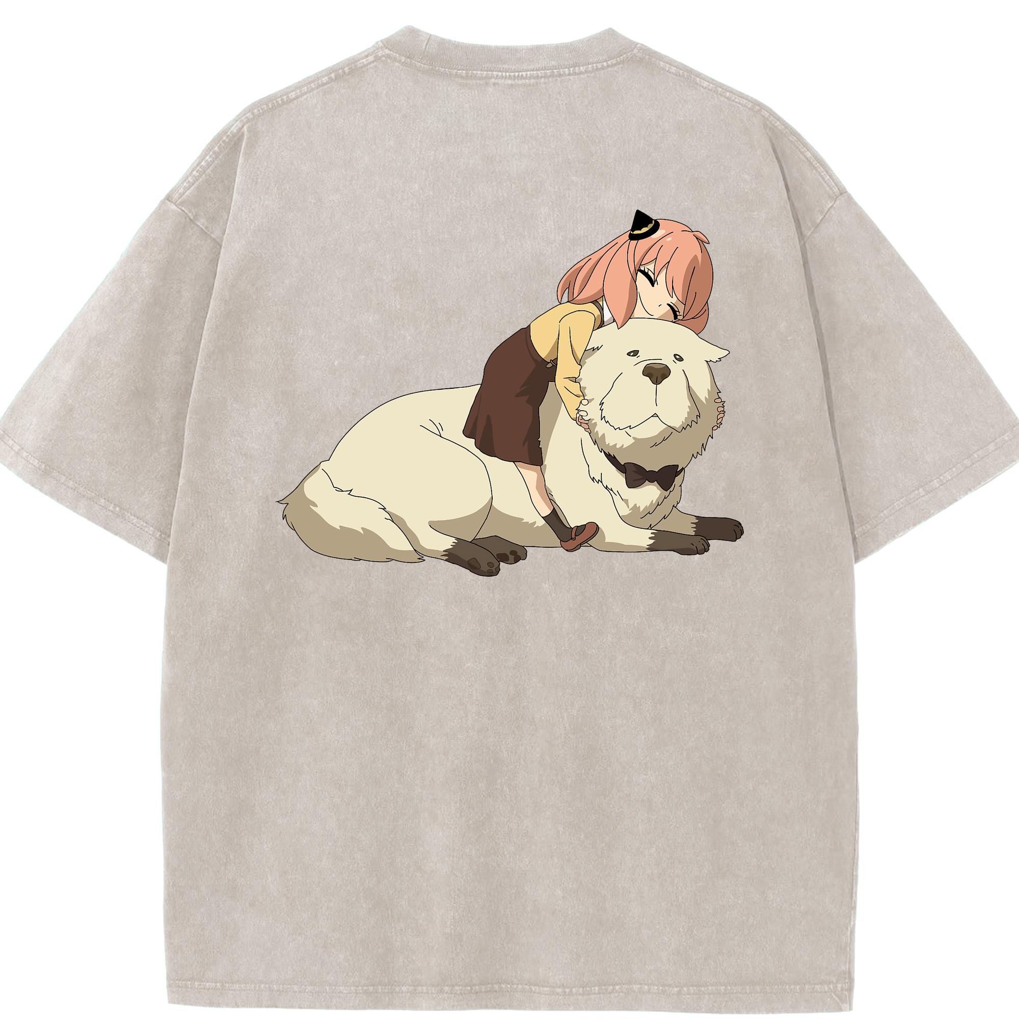 （画像用） SPY×FAMILY间谍家家酒 綿100% ヴィンテージ風 半袖Tシャツ（背面プリント）