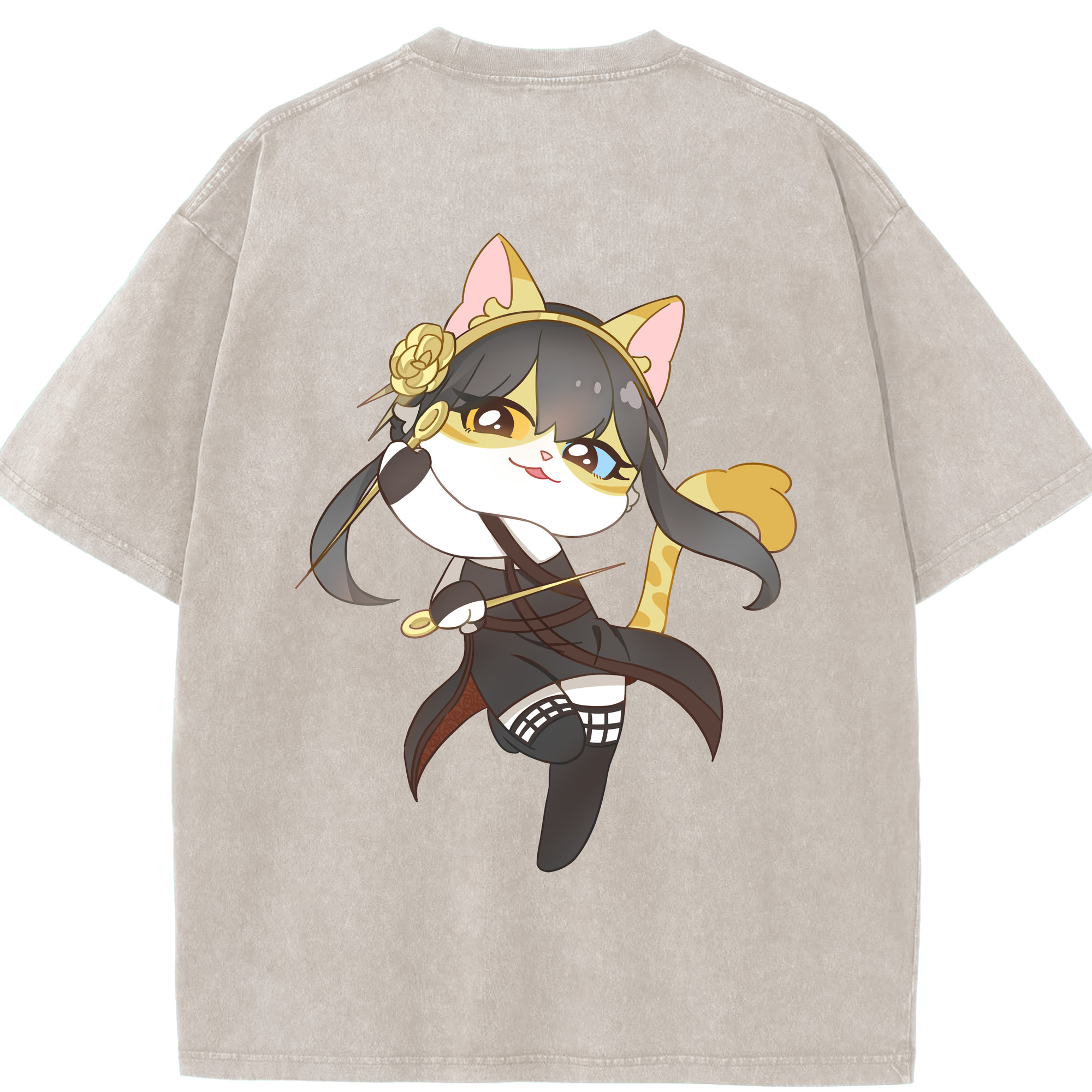 （画像用） SPY×FAMILY间谍家家酒 綿100% ヴィンテージ風 半袖Tシャツ（背面プリント）