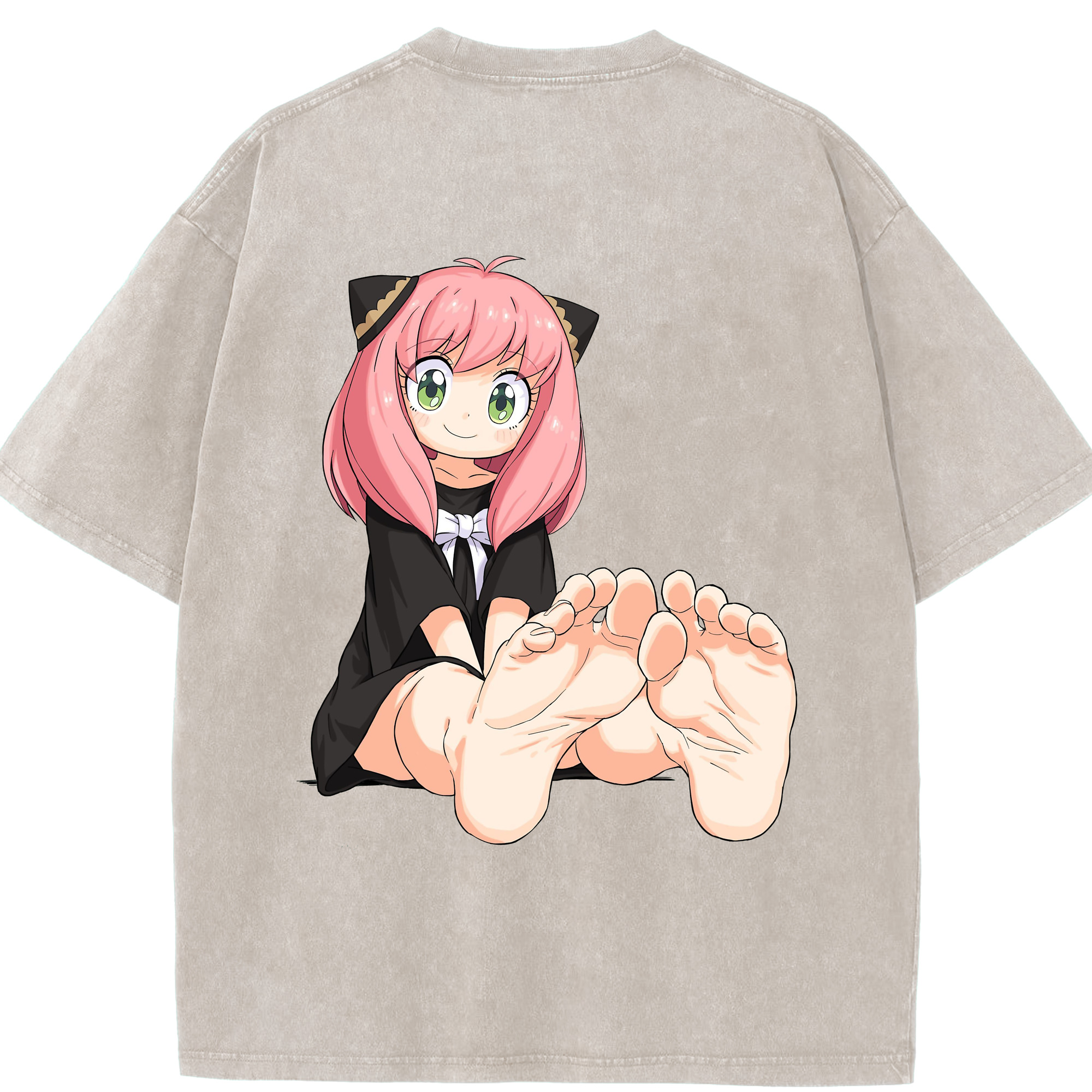（画像用） SPY×FAMILY间谍家家酒 綿100% ヴィンテージ風 半袖Tシャツ（背面プリント）
