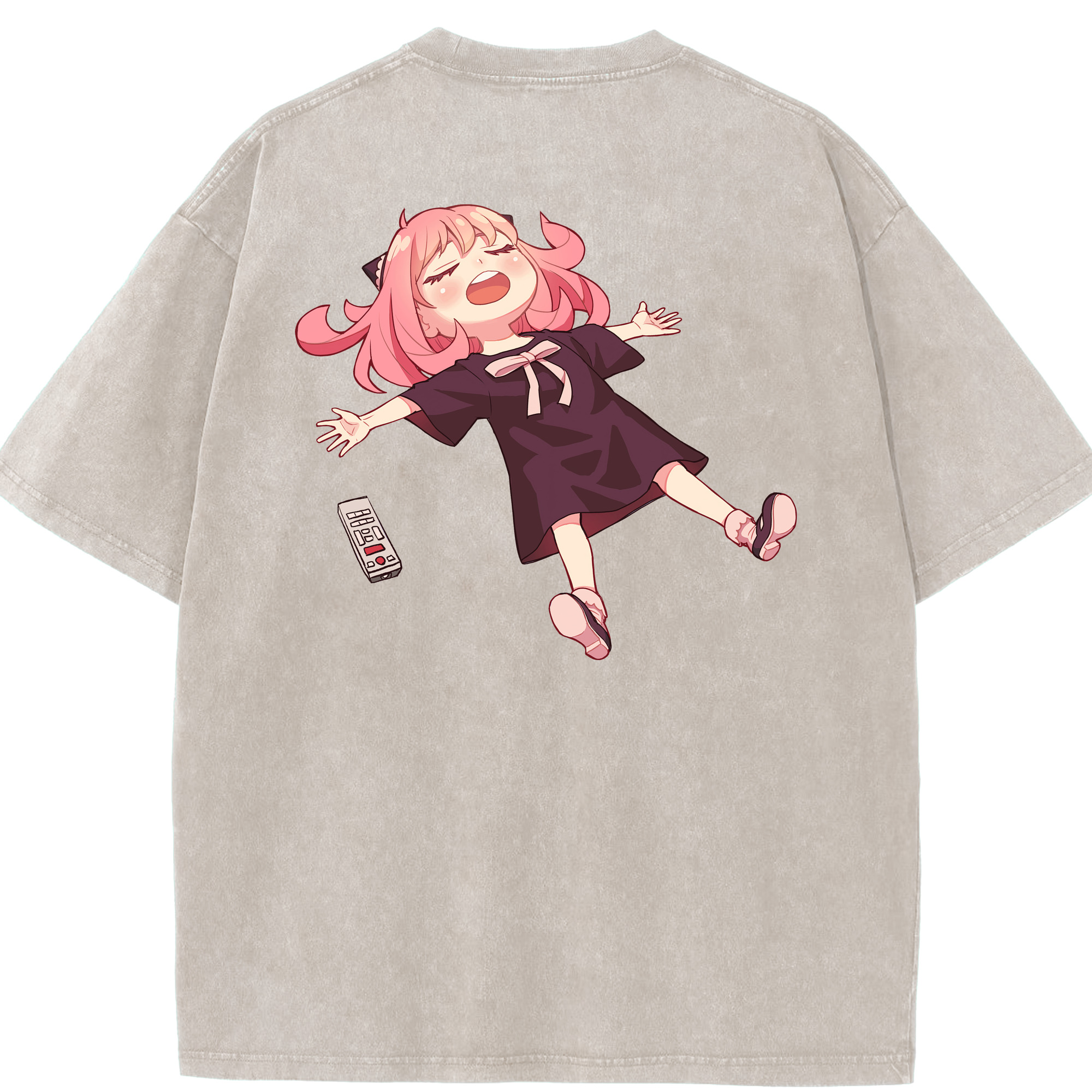 （画像用） SPY×FAMILY间谍家家酒 綿100% ヴィンテージ風 半袖Tシャツ（背面プリント）