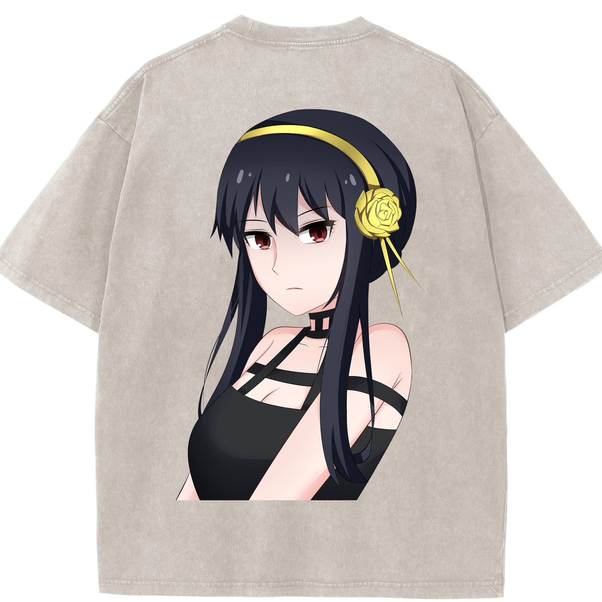 （画像用） SPY×FAMILY间谍家家酒 綿100% ヴィンテージ風 半袖Tシャツ（背面プリント）