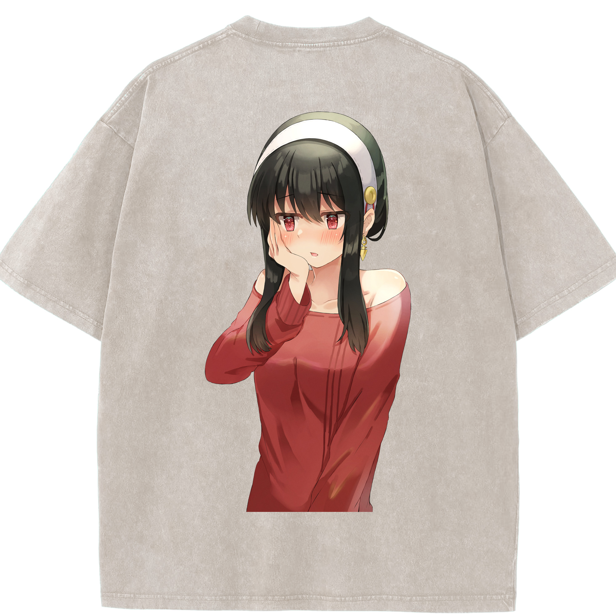 （画像用） SPY×FAMILY间谍家家酒 綿100% ヴィンテージ風 半袖Tシャツ（背面プリント）