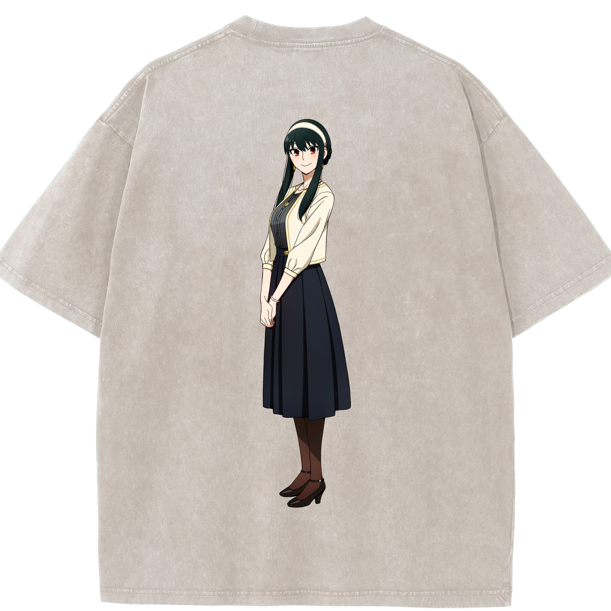 （画像用） SPY×FAMILY间谍家家酒 綿100% ヴィンテージ風 半袖Tシャツ（背面プリント）