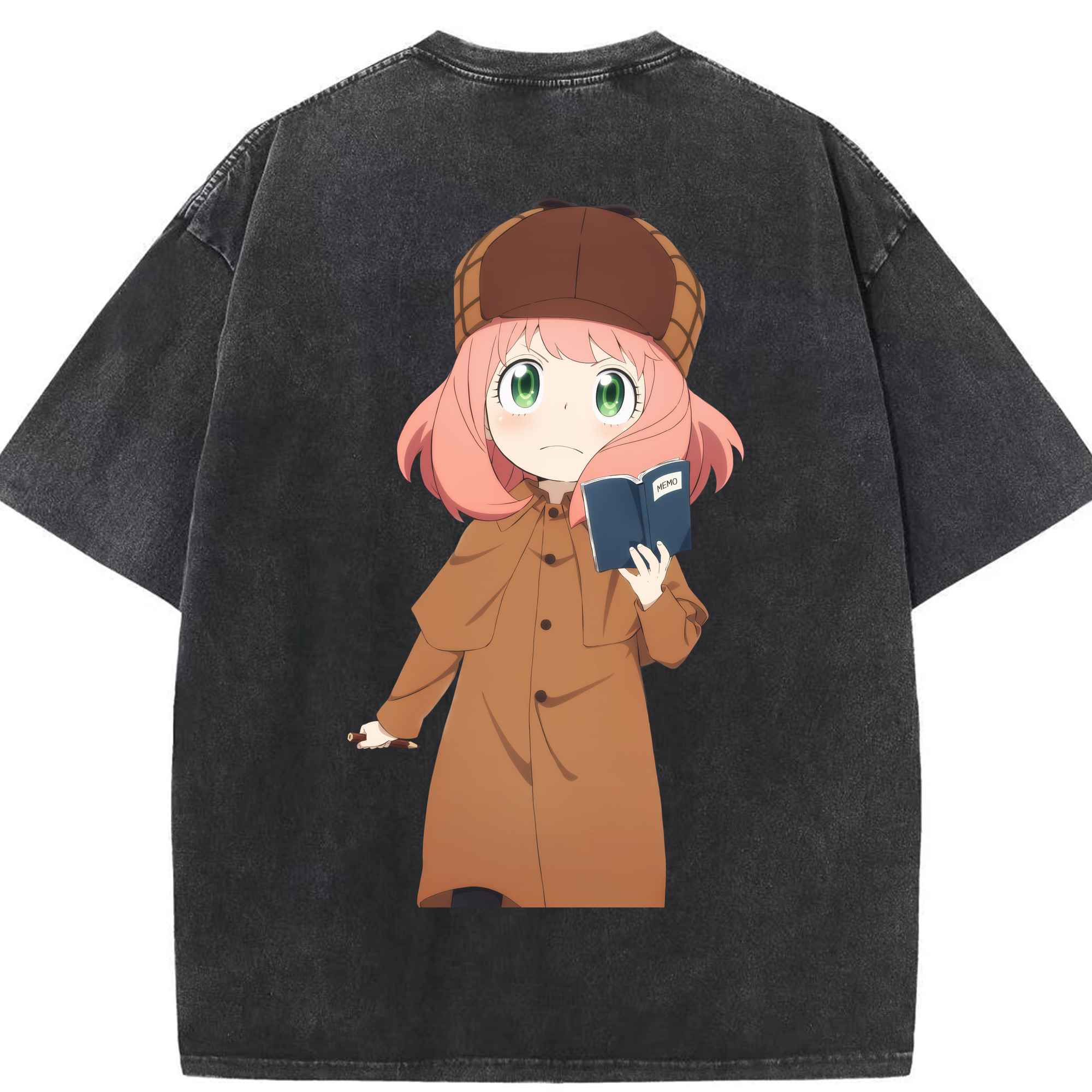 （画像用） SPY×FAMILY间谍家家酒 綿100% ヴィンテージ風 半袖Tシャツ（背面プリント）