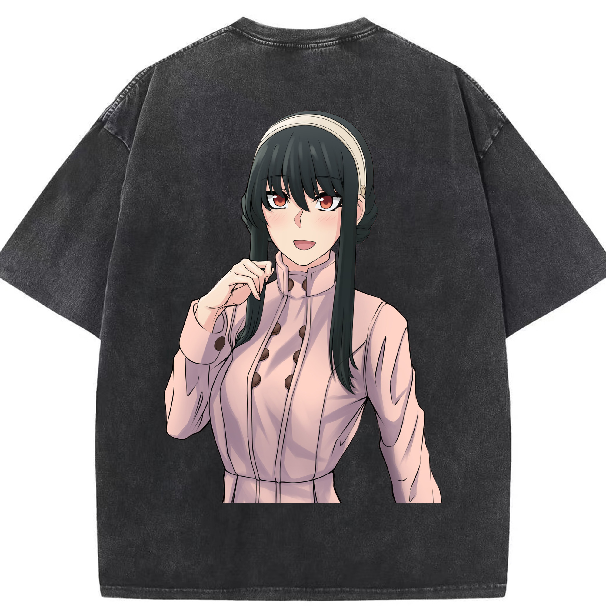 （画像用） SPY×FAMILY间谍家家酒 綿100% ヴィンテージ風 半袖Tシャツ（背面プリント）