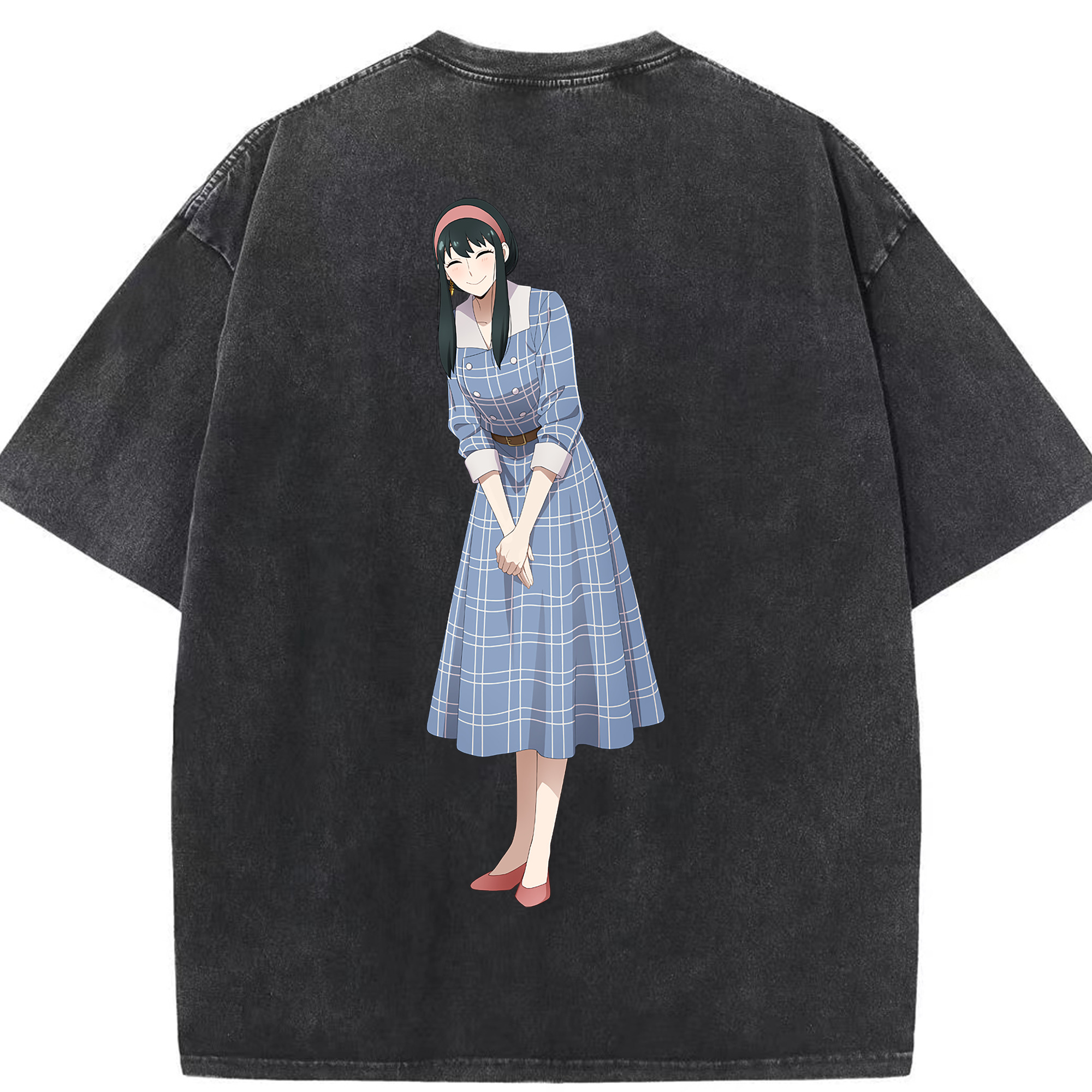 （画像用） SPY×FAMILY间谍家家酒 綿100% ヴィンテージ風 半袖Tシャツ（背面プリント）
