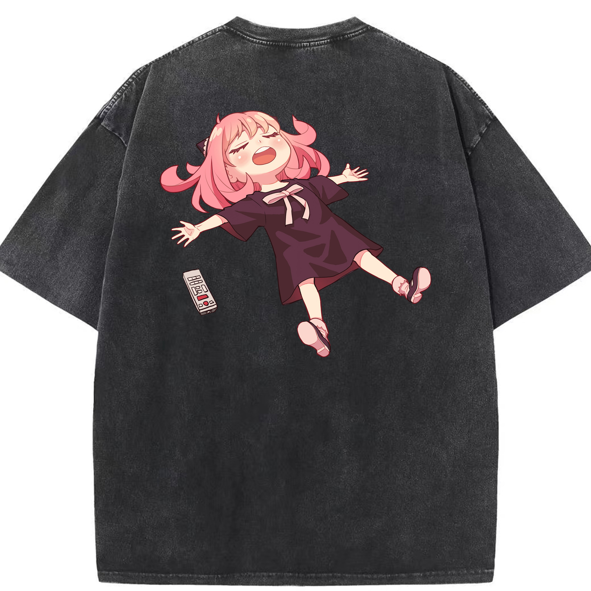 （画像用） SPY×FAMILY间谍家家酒 綿100% ヴィンテージ風 半袖Tシャツ（背面プリント）