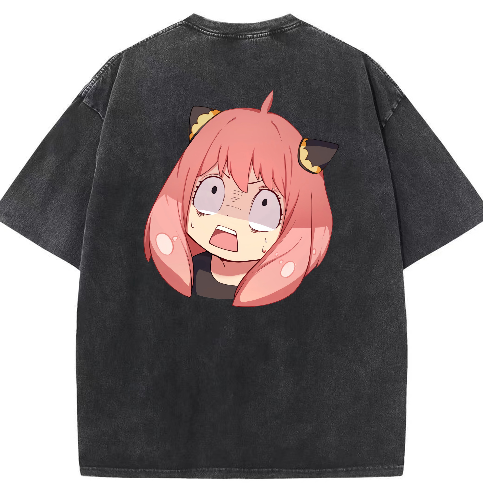 （画像用） SPY×FAMILY间谍家家酒 綿100% ヴィンテージ風 半袖Tシャツ（背面プリント）