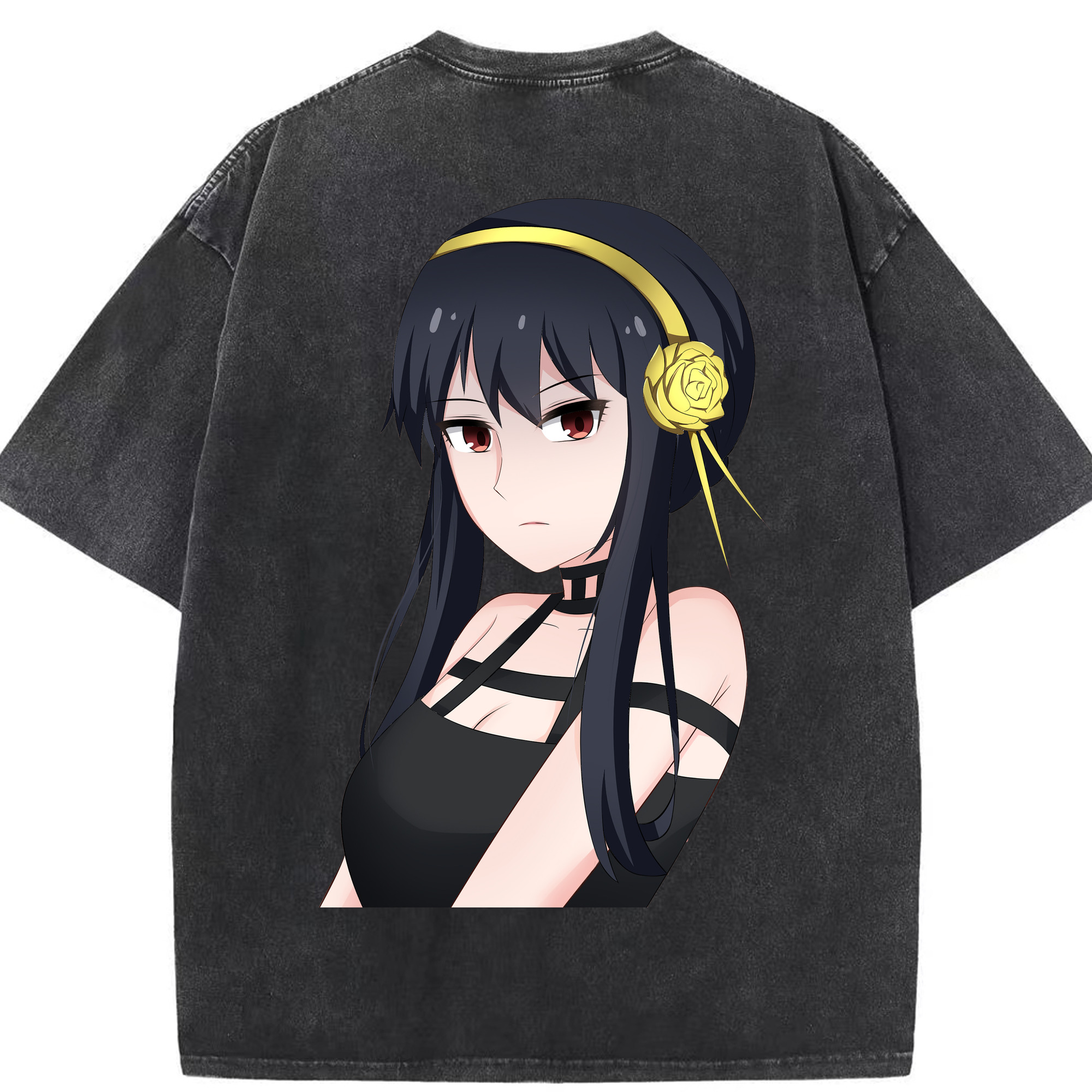 （画像用） SPY×FAMILY间谍家家酒 綿100% ヴィンテージ風 半袖Tシャツ（背面プリント）