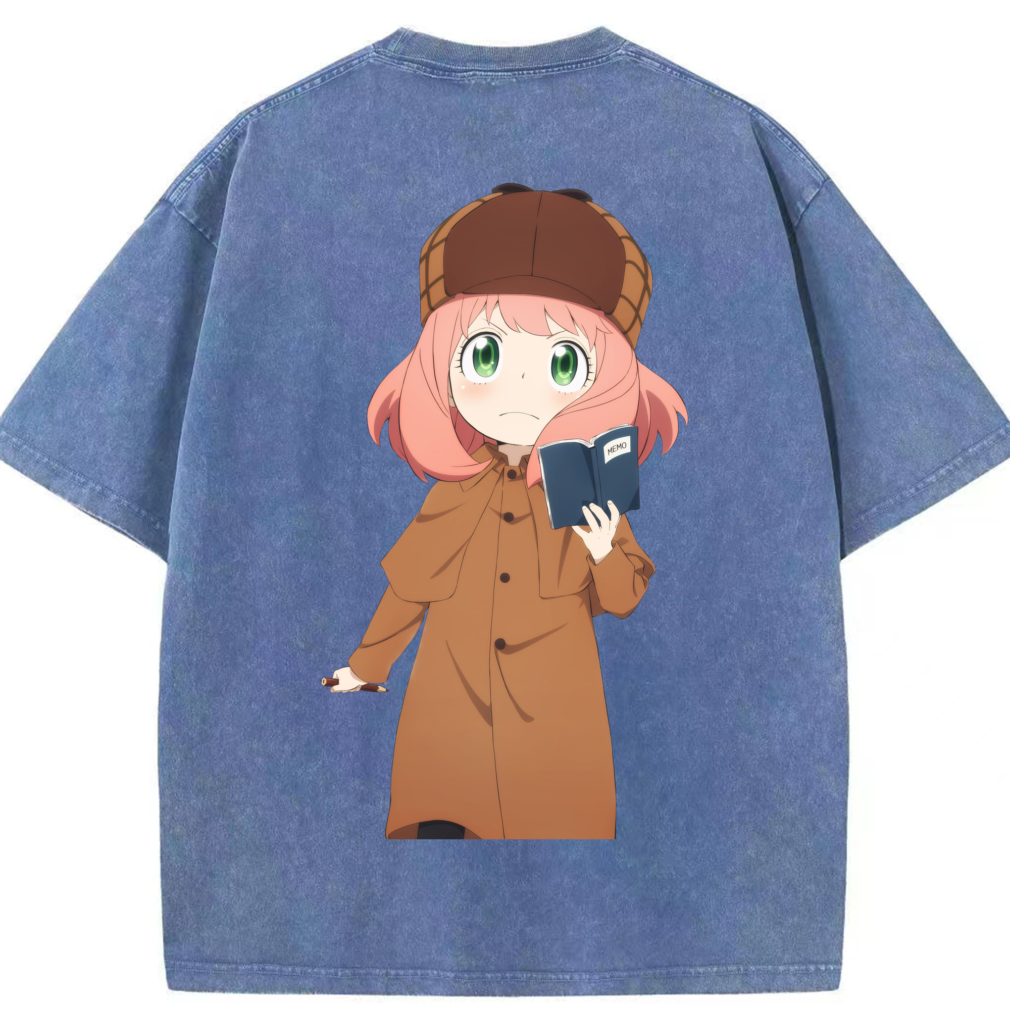 （画像用） SPY×FAMILY间谍家家酒 綿100% ヴィンテージ風 半袖Tシャツ（背面プリント）