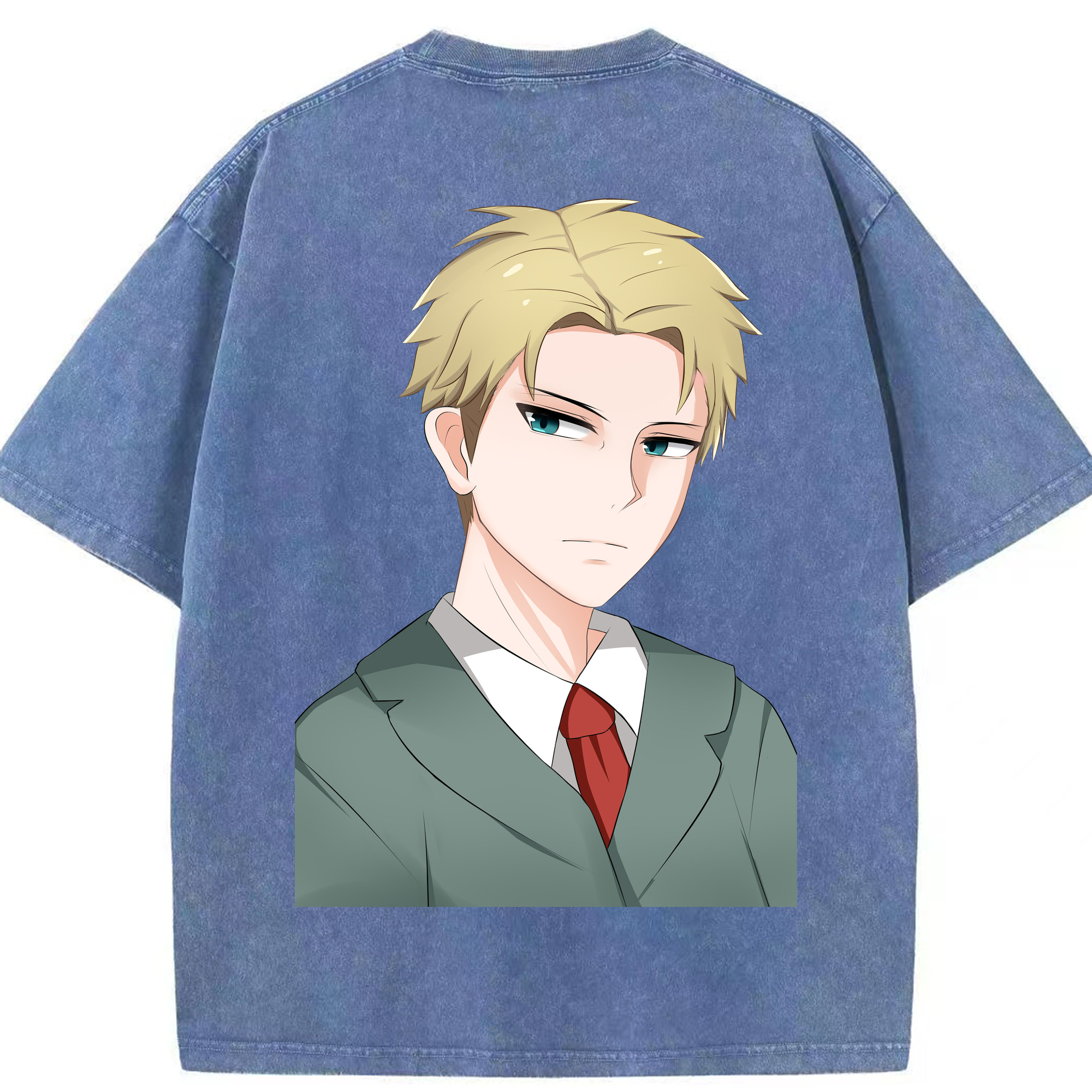 （画像用） SPY×FAMILY间谍家家酒 綿100% ヴィンテージ風 半袖Tシャツ（背面プリント）