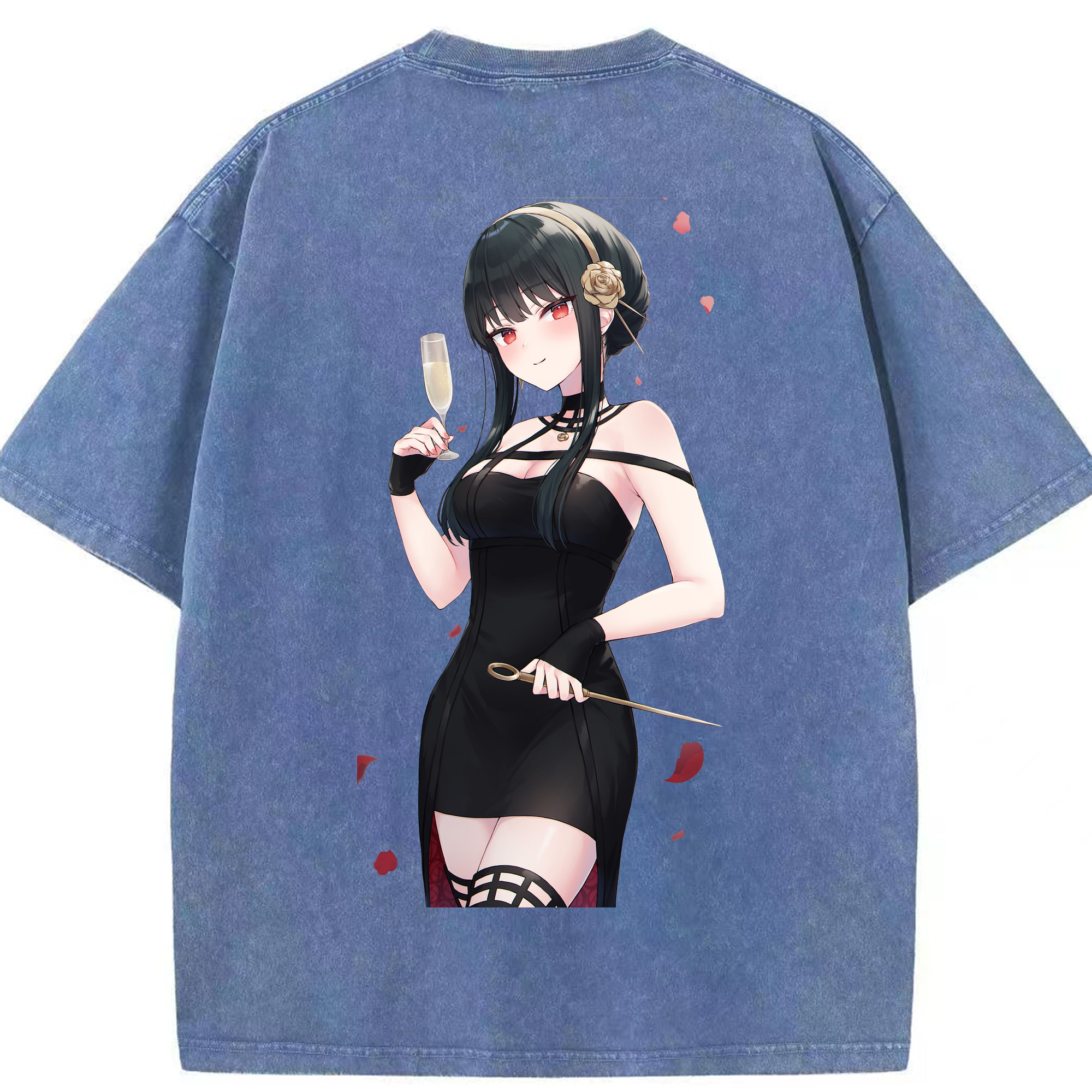 （画像用） SPY×FAMILY间谍家家酒 綿100% ヴィンテージ風 半袖Tシャツ（背面プリント）