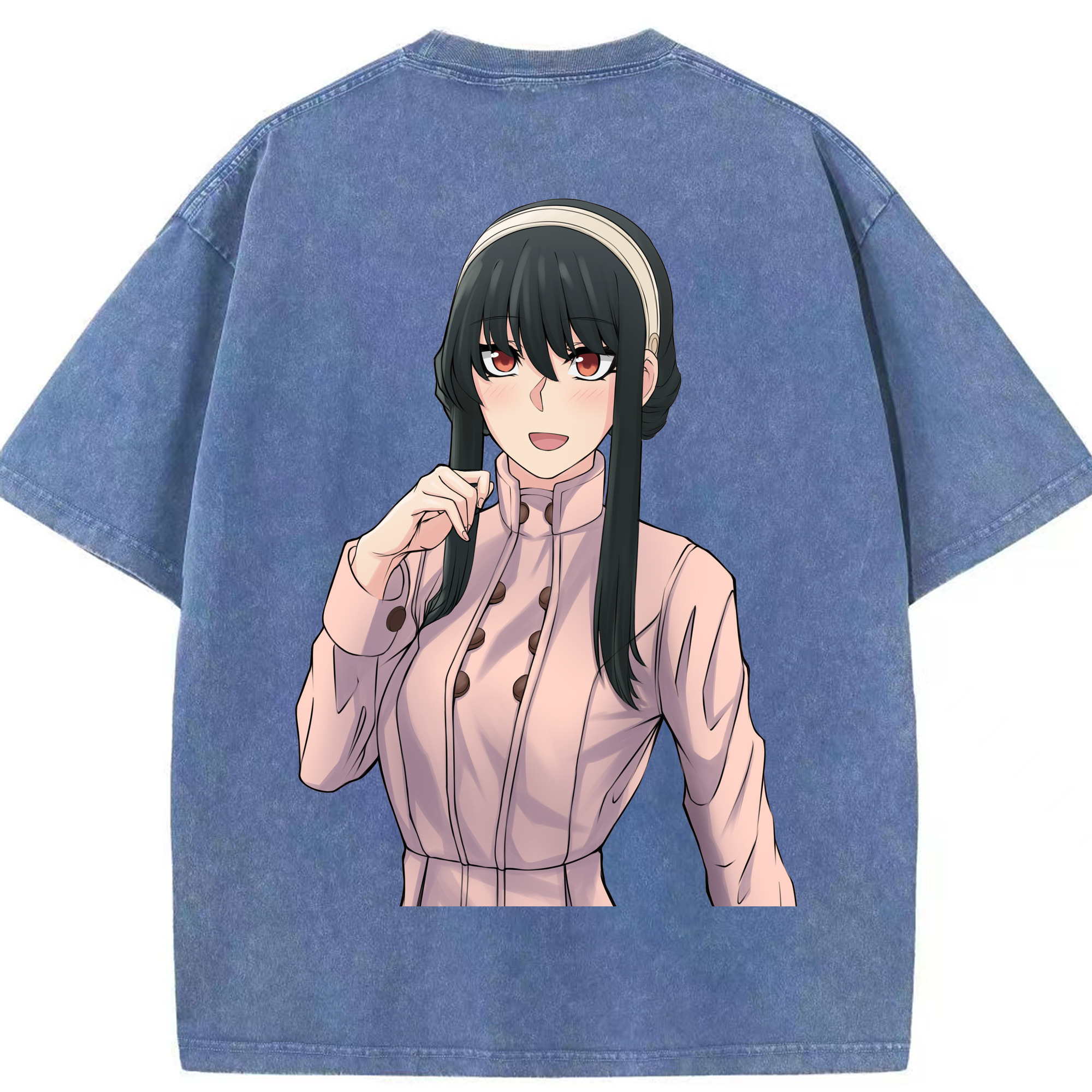 （画像用） SPY×FAMILY间谍家家酒 綿100% ヴィンテージ風 半袖Tシャツ（背面プリント）