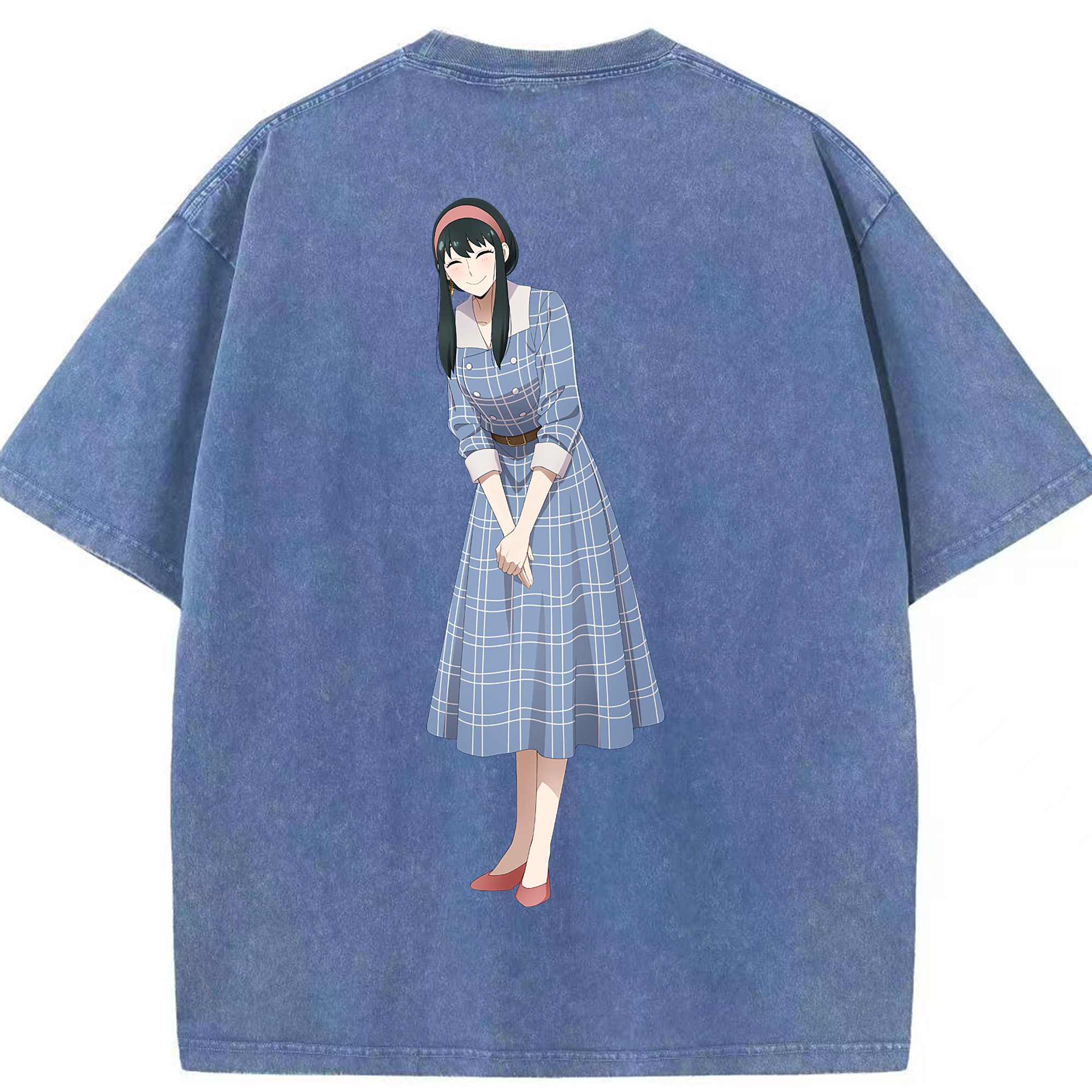 （画像用） SPY×FAMILY间谍家家酒 綿100% ヴィンテージ風 半袖Tシャツ（背面プリント）