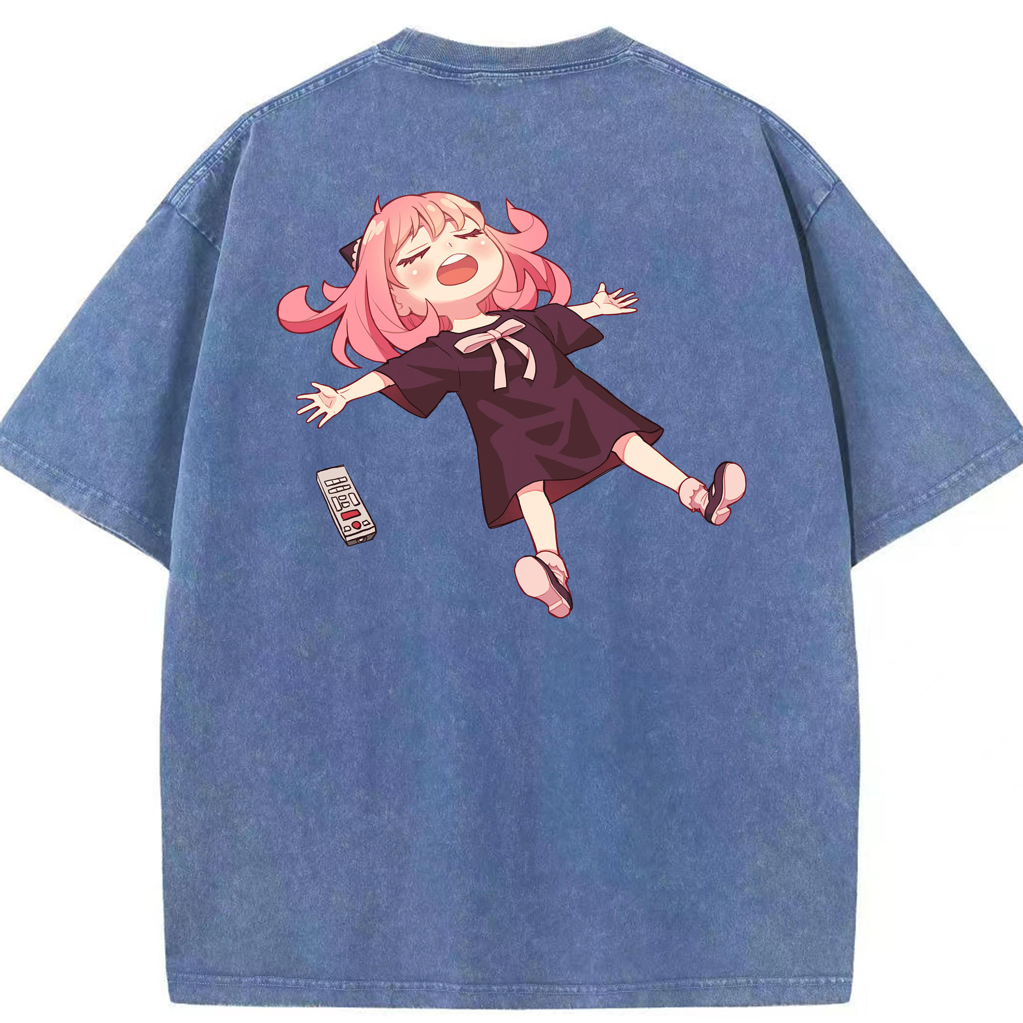 （画像用） SPY×FAMILY间谍家家酒 綿100% ヴィンテージ風 半袖Tシャツ（背面プリント）