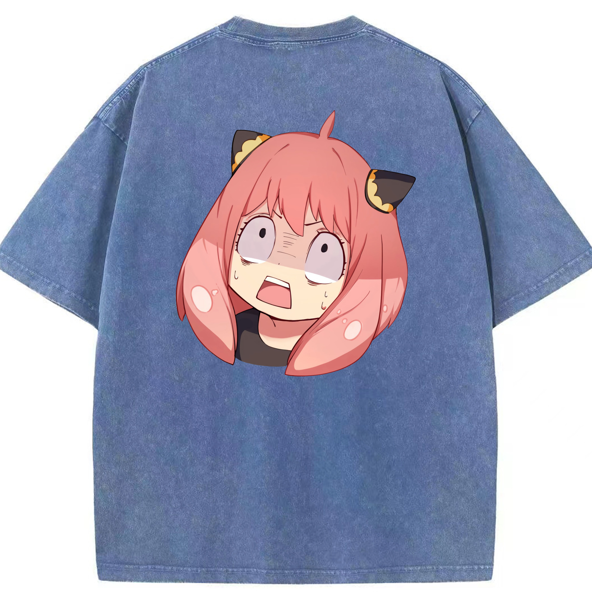 （画像用） SPY×FAMILY间谍家家酒 綿100% ヴィンテージ風 半袖Tシャツ（背面プリント）