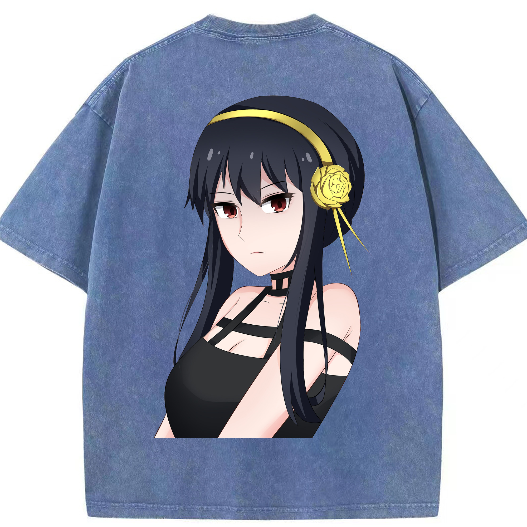 （画像用） SPY×FAMILY间谍家家酒 綿100% ヴィンテージ風 半袖Tシャツ（背面プリント）