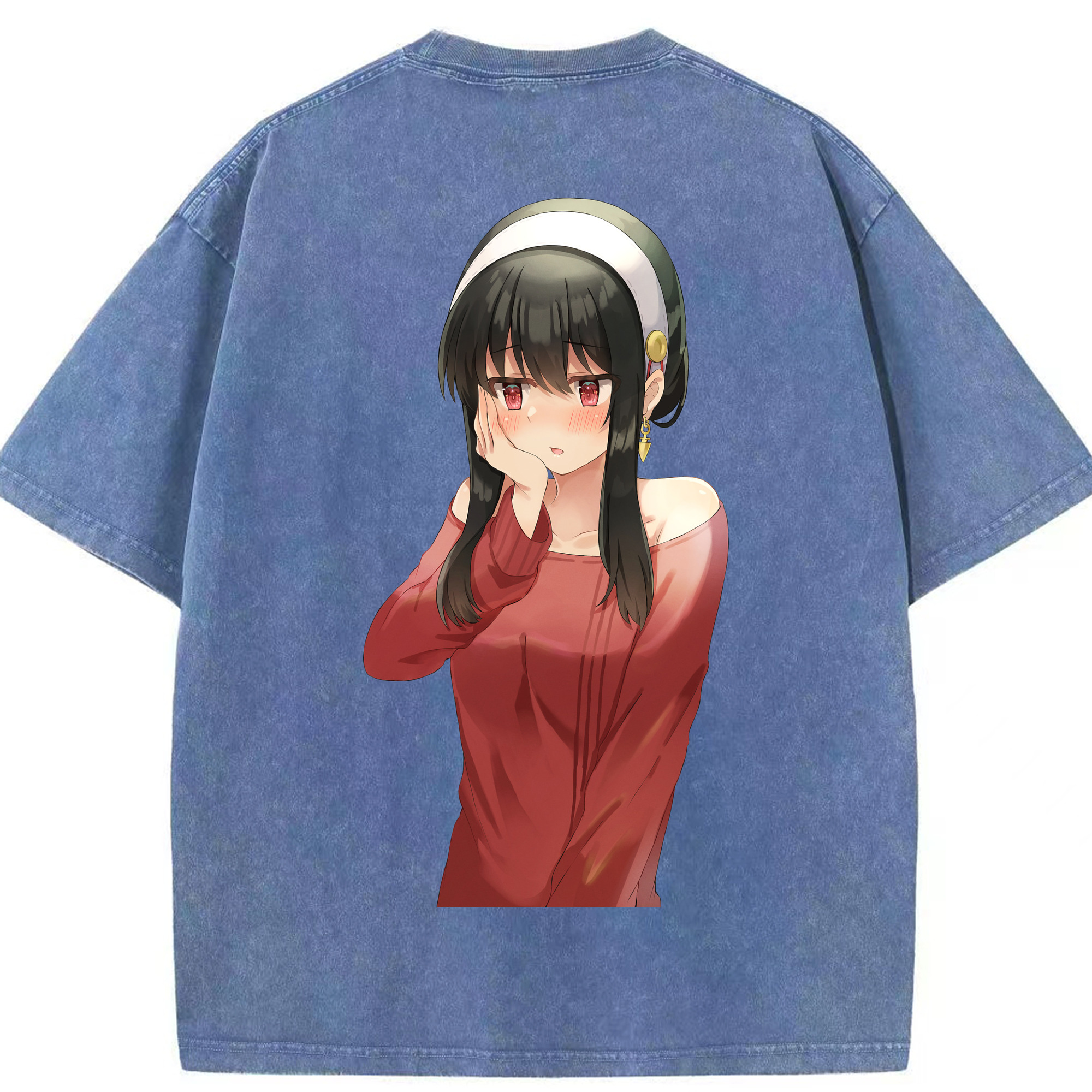 （画像用） SPY×FAMILY间谍家家酒 綿100% ヴィンテージ風 半袖Tシャツ（背面プリント）