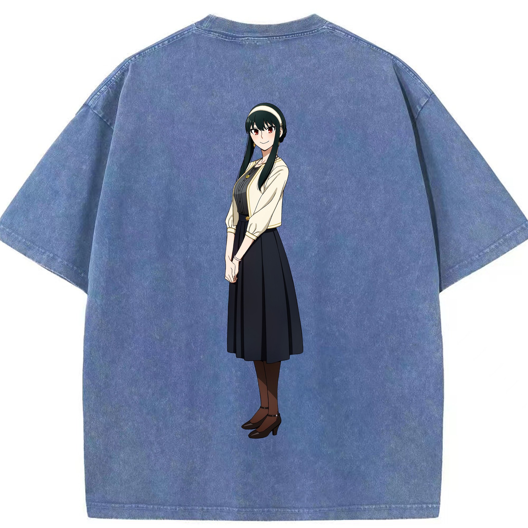 （画像用） SPY×FAMILY间谍家家酒 綿100% ヴィンテージ風 半袖Tシャツ（背面プリント）