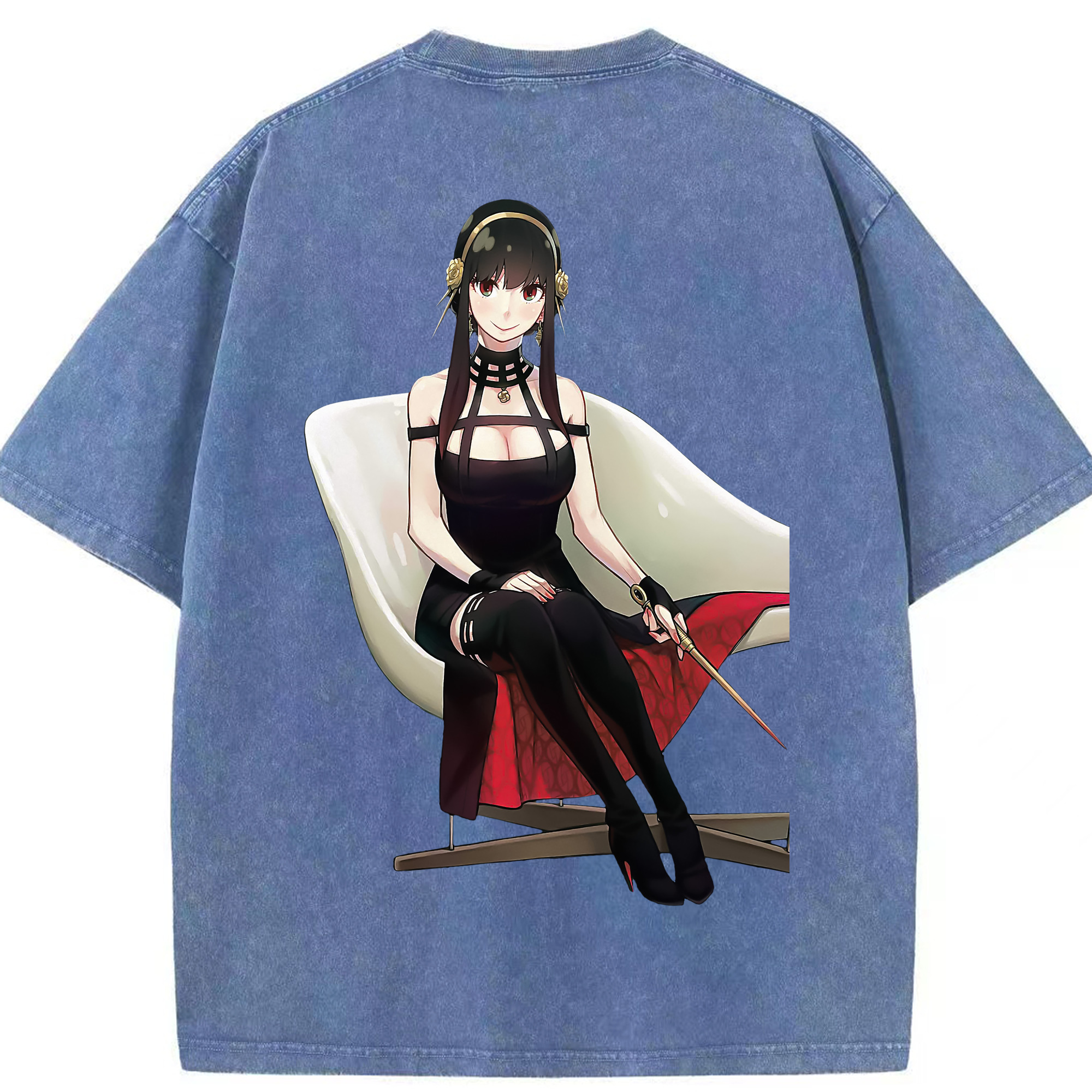 （画像用） SPY×FAMILY间谍家家酒 綿100% ヴィンテージ風 半袖Tシャツ（背面プリント）