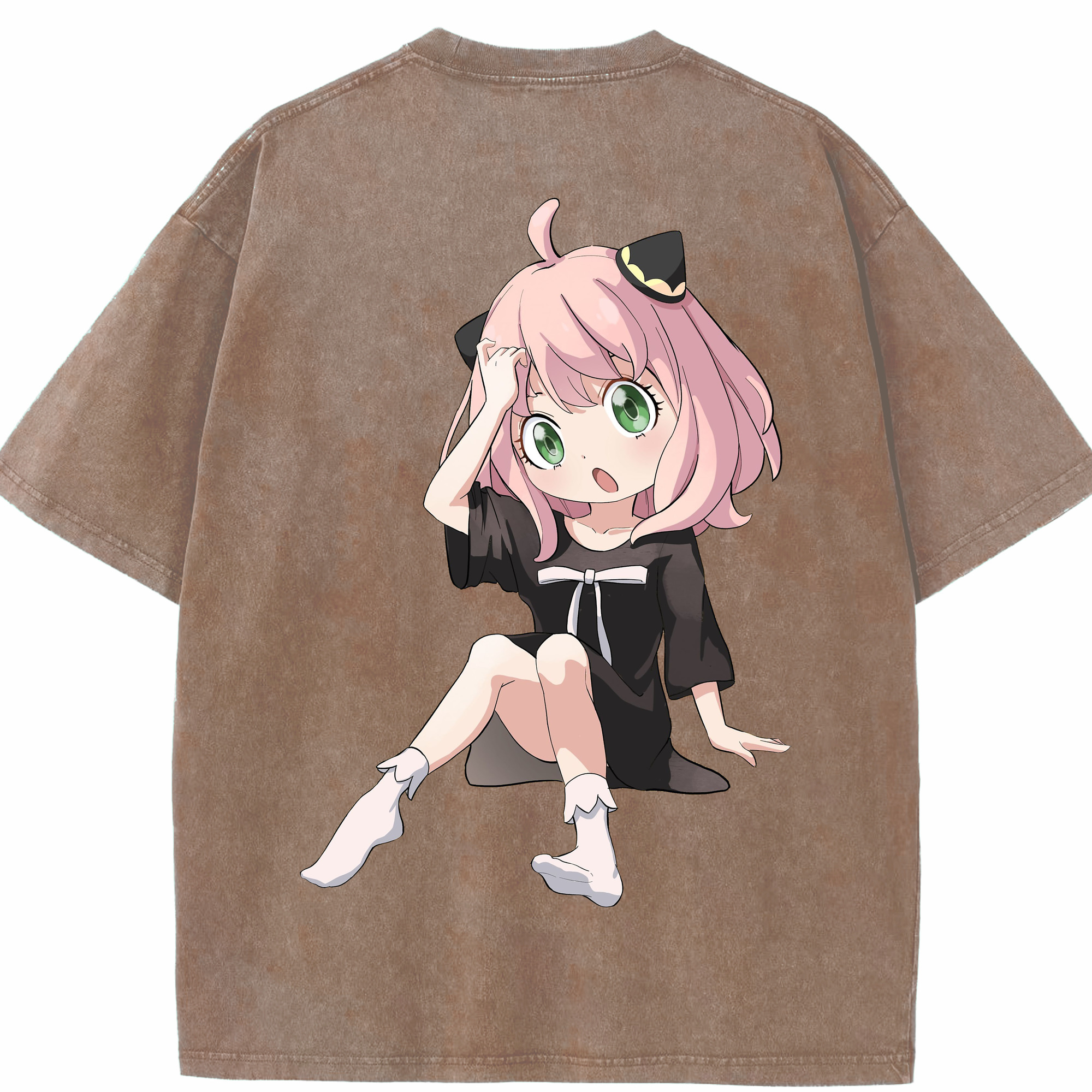 （画像用） SPY×FAMILY间谍家家酒 綿100% ヴィンテージ風 半袖Tシャツ（背面プリント）