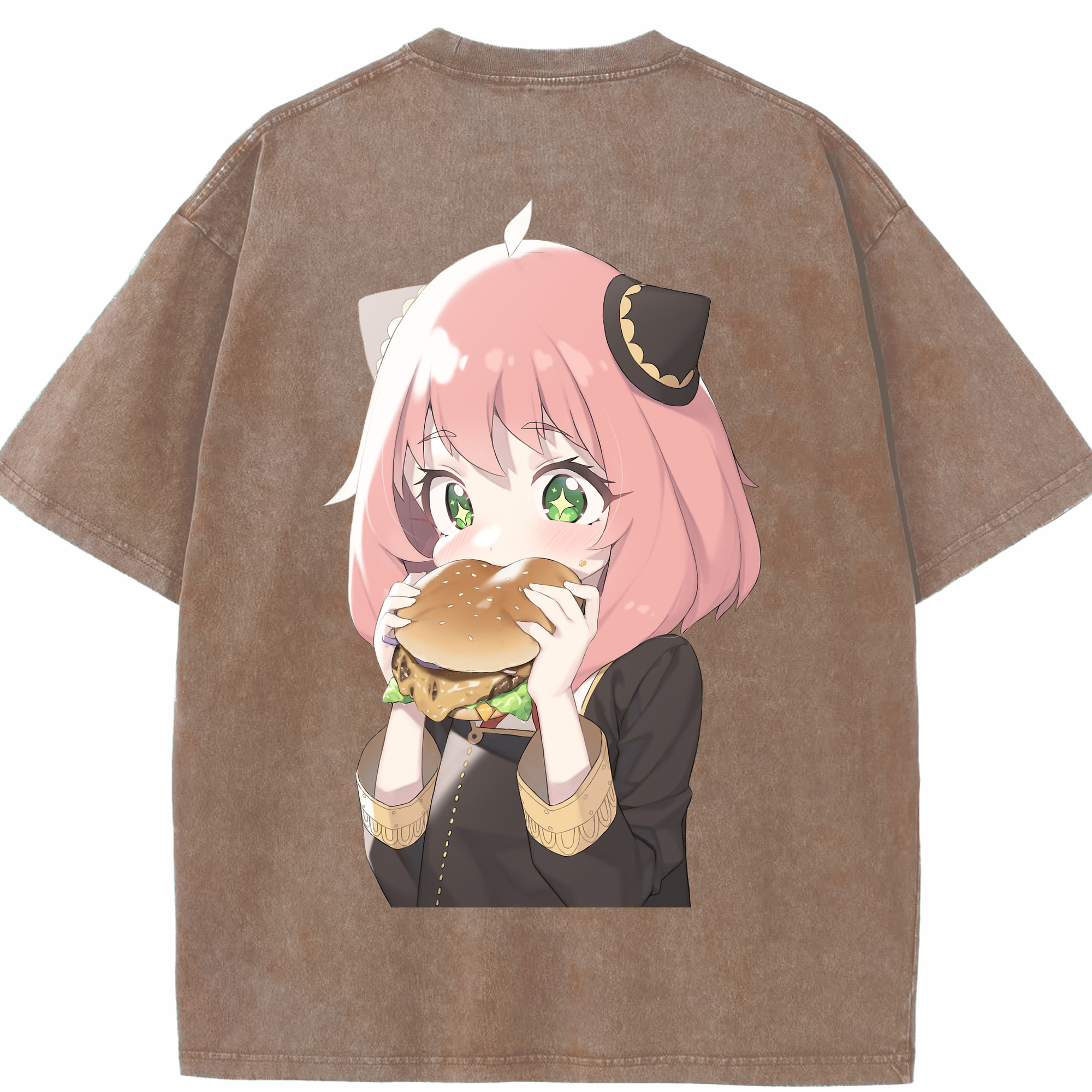 （画像用） SPY×FAMILY间谍家家酒 綿100% ヴィンテージ風 半袖Tシャツ（背面プリント）