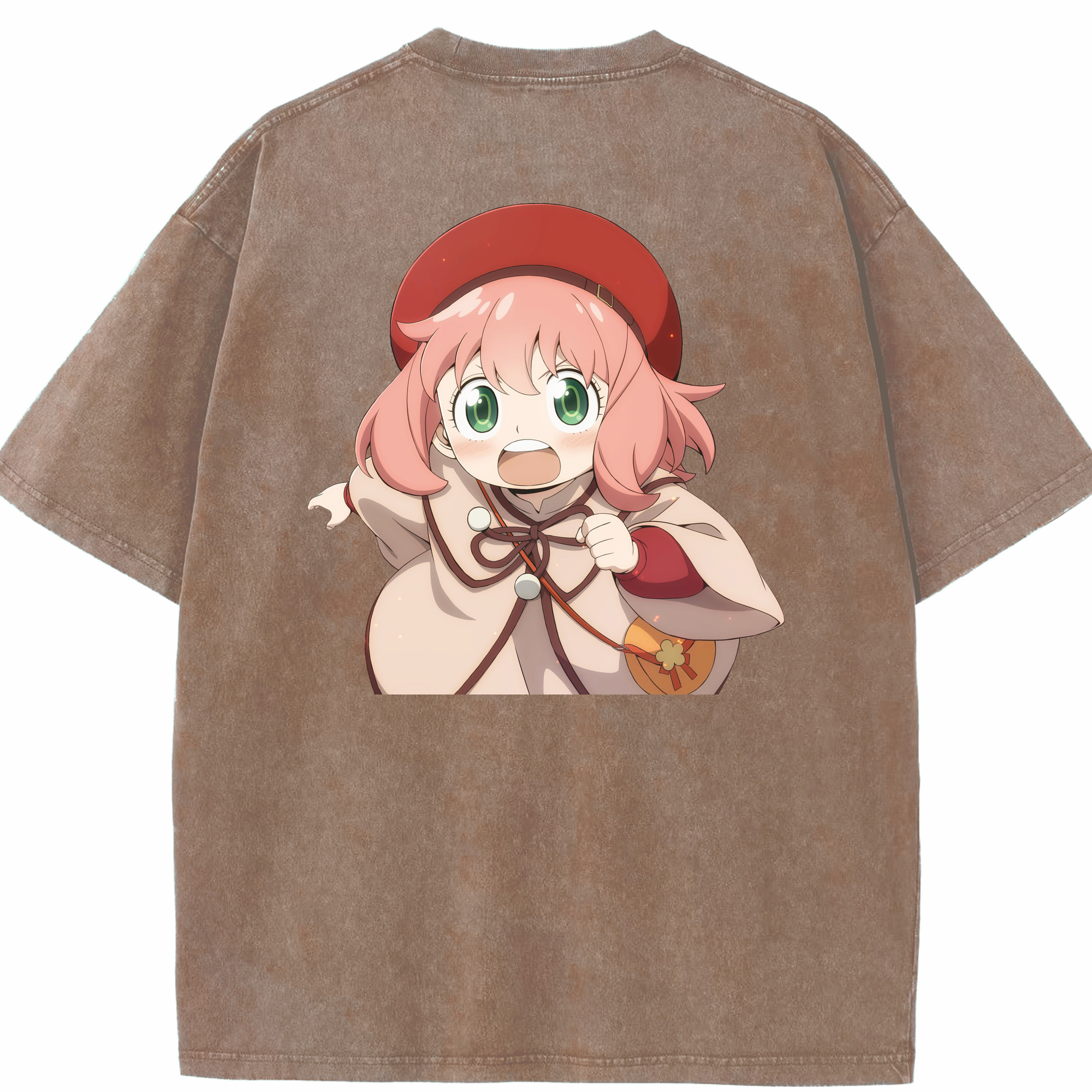 （画像用） SPY×FAMILY间谍家家酒 綿100% ヴィンテージ風 半袖Tシャツ（背面プリント）