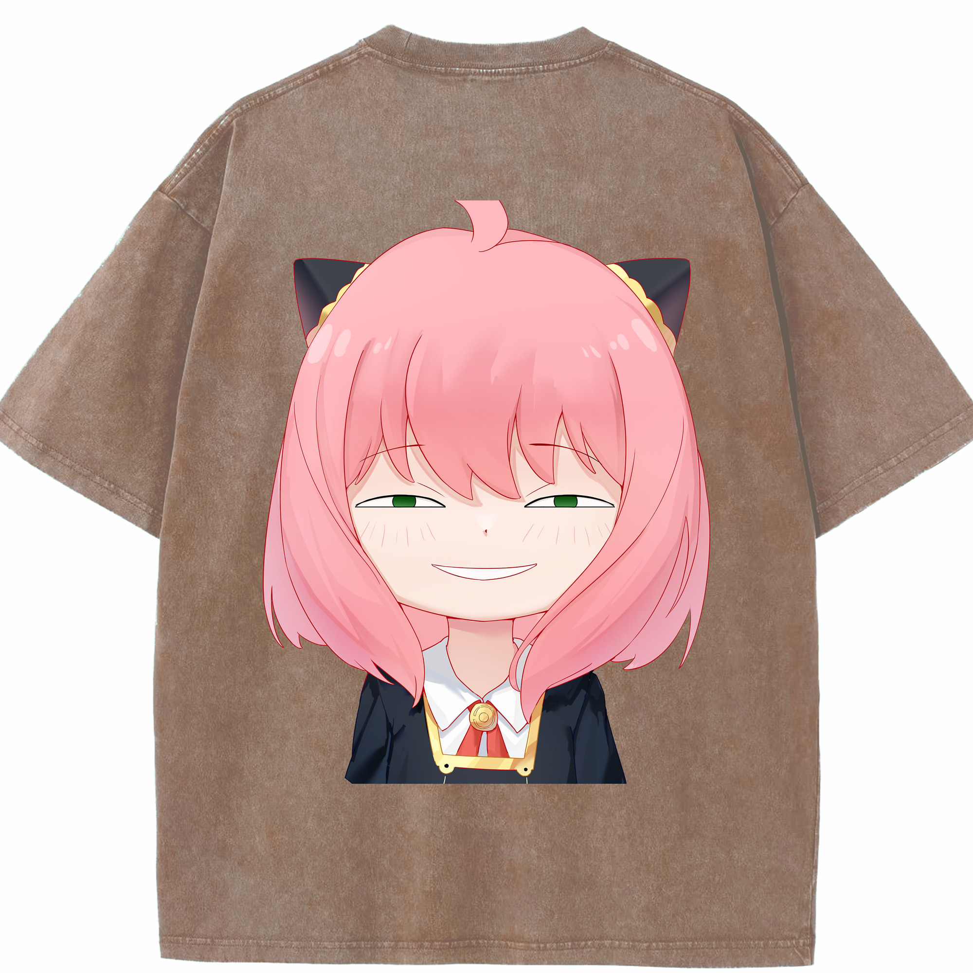 （画像用） SPY×FAMILY间谍家家酒 綿100% ヴィンテージ風 半袖Tシャツ（背面プリント）