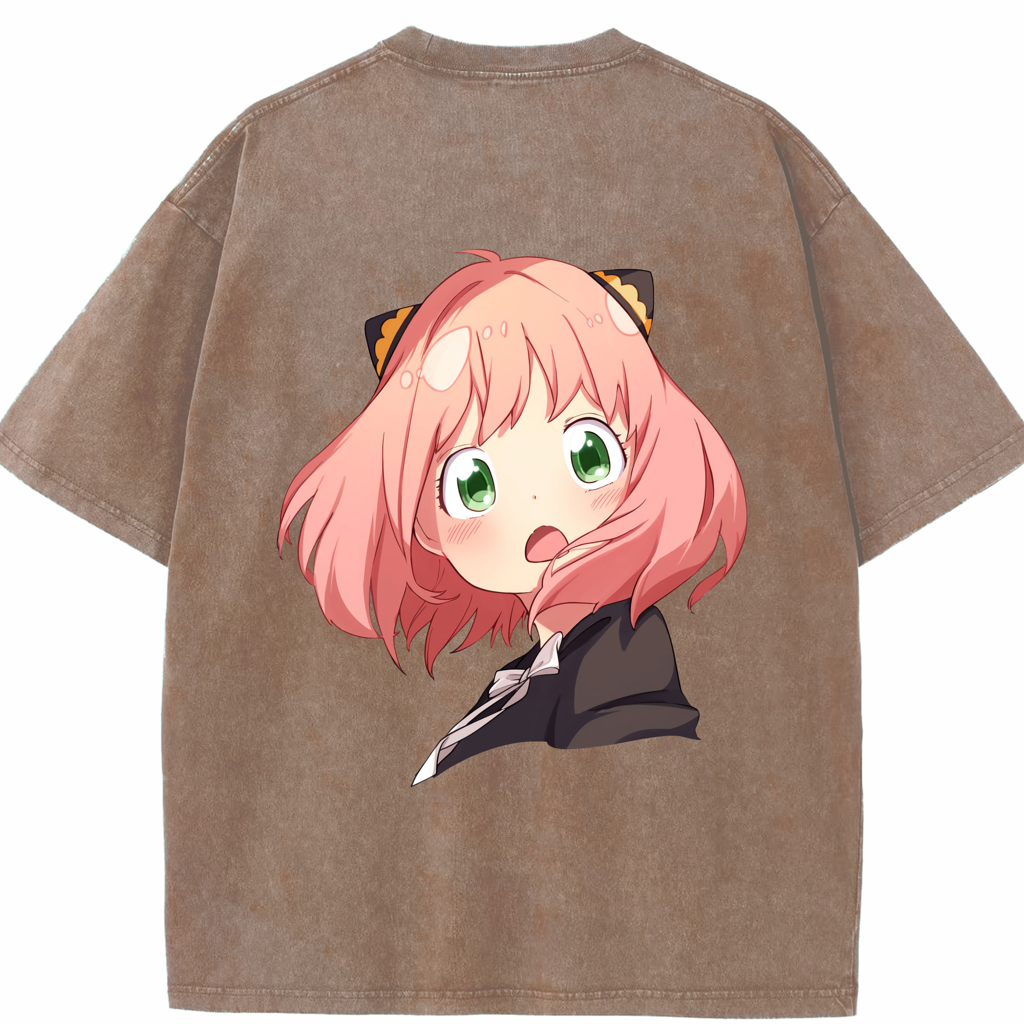 （画像用） SPY×FAMILY间谍家家酒 綿100% ヴィンテージ風 半袖Tシャツ（背面プリント）