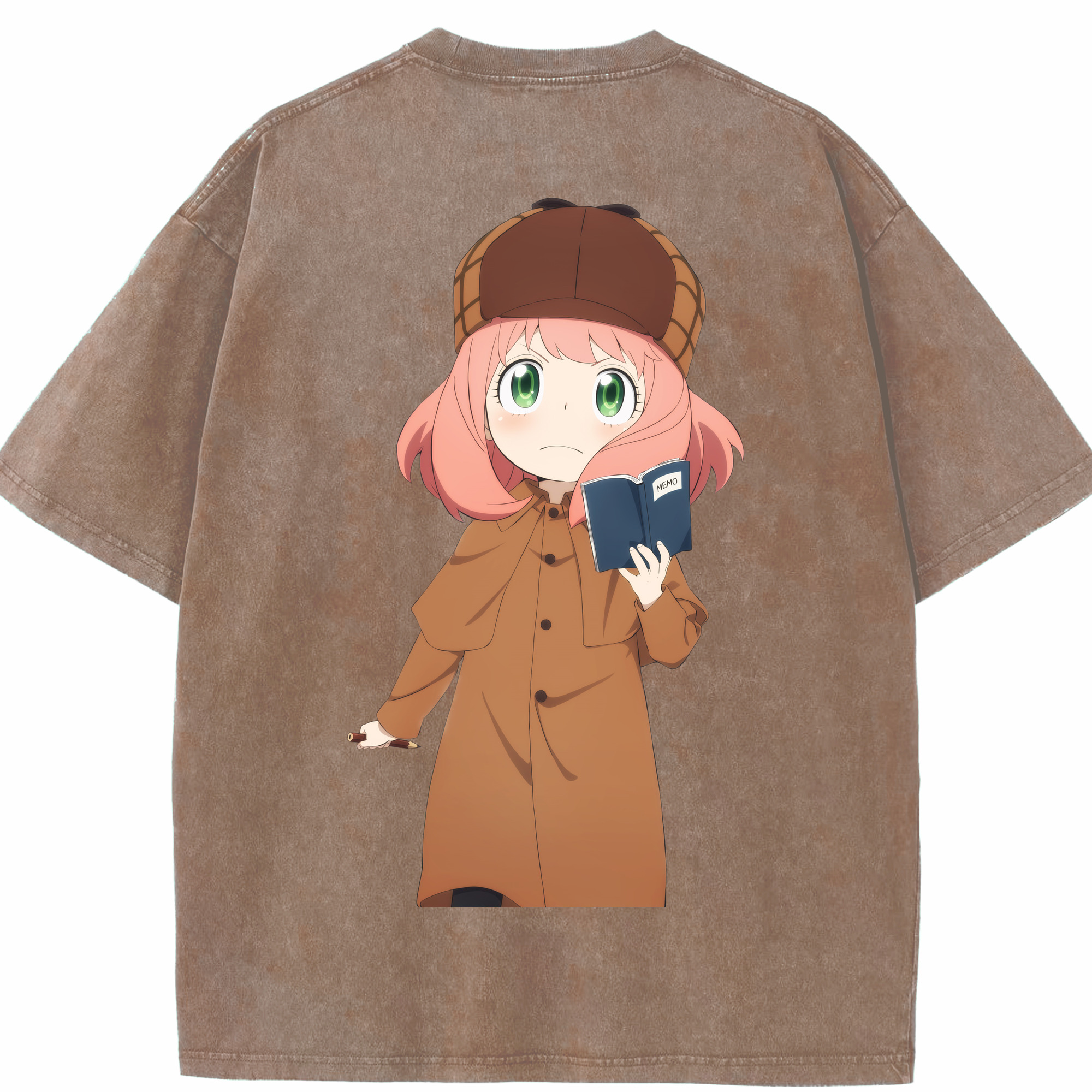 （画像用） SPY×FAMILY间谍家家酒 綿100% ヴィンテージ風 半袖Tシャツ（背面プリント）