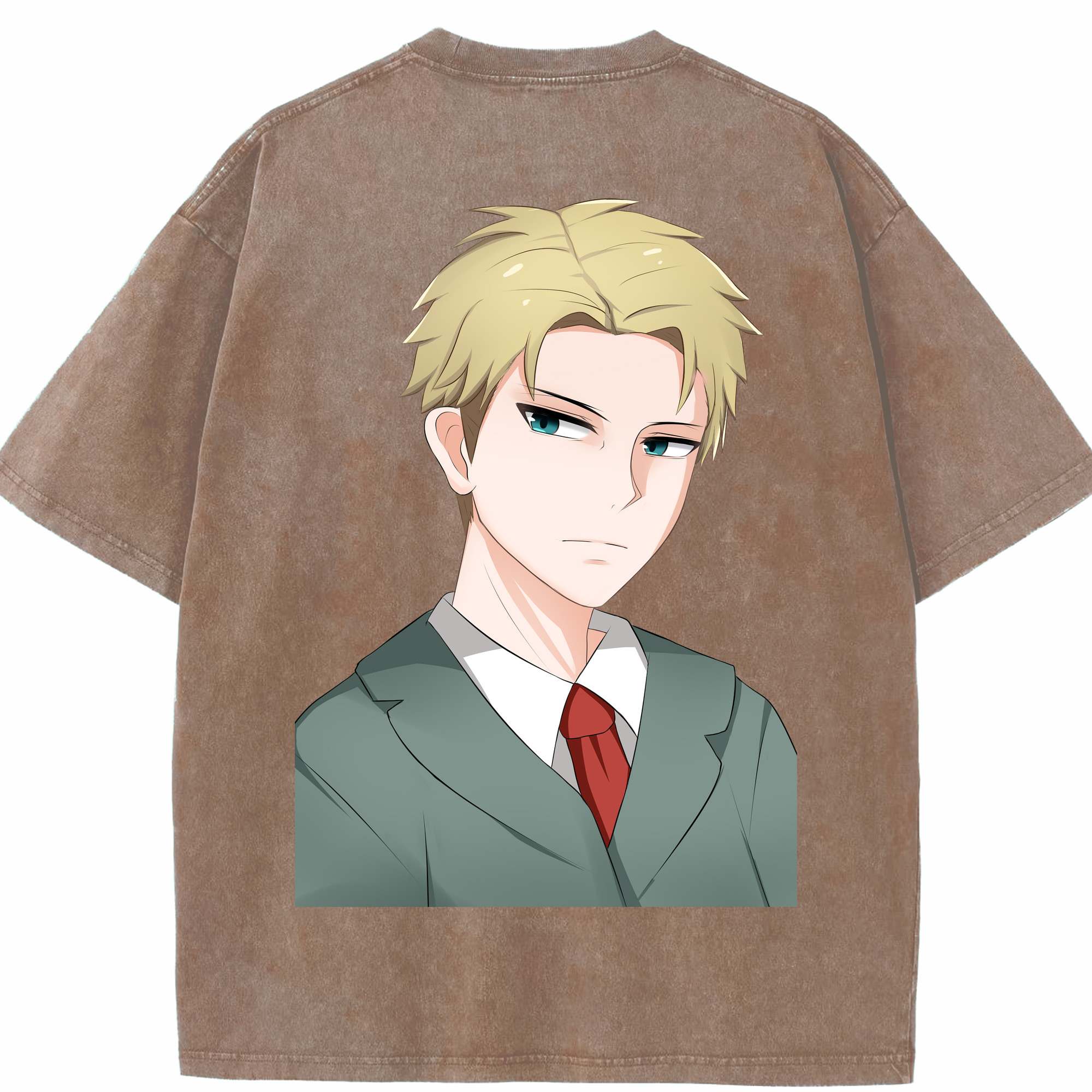 （画像用） SPY×FAMILY间谍家家酒 綿100% ヴィンテージ風 半袖Tシャツ（背面プリント）