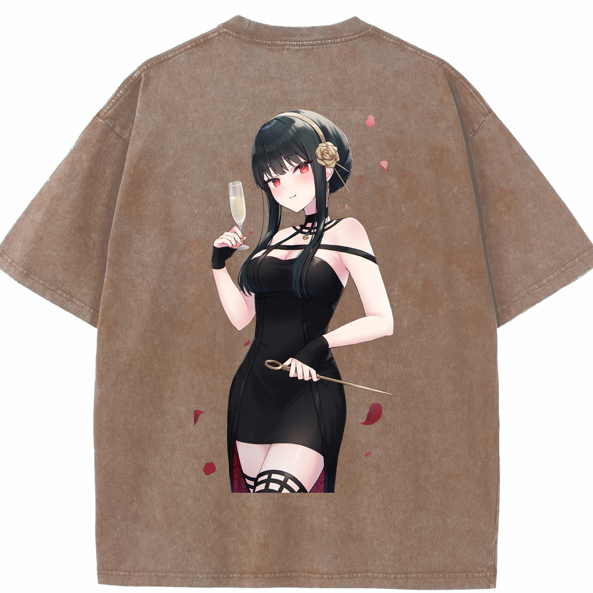 （画像用） SPY×FAMILY间谍家家酒 綿100% ヴィンテージ風 半袖Tシャツ（背面プリント）
