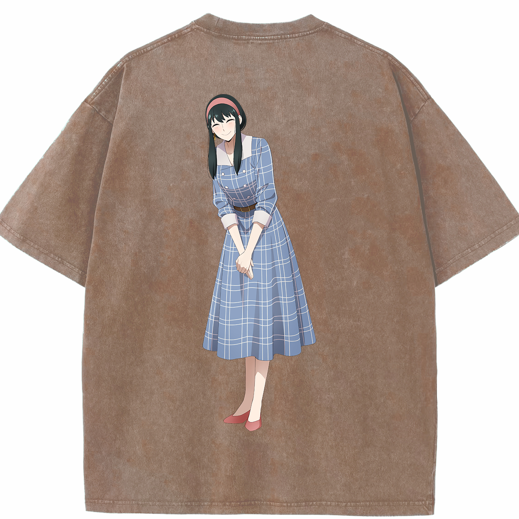 （画像用） SPY×FAMILY间谍家家酒 綿100% ヴィンテージ風 半袖Tシャツ（背面プリント）