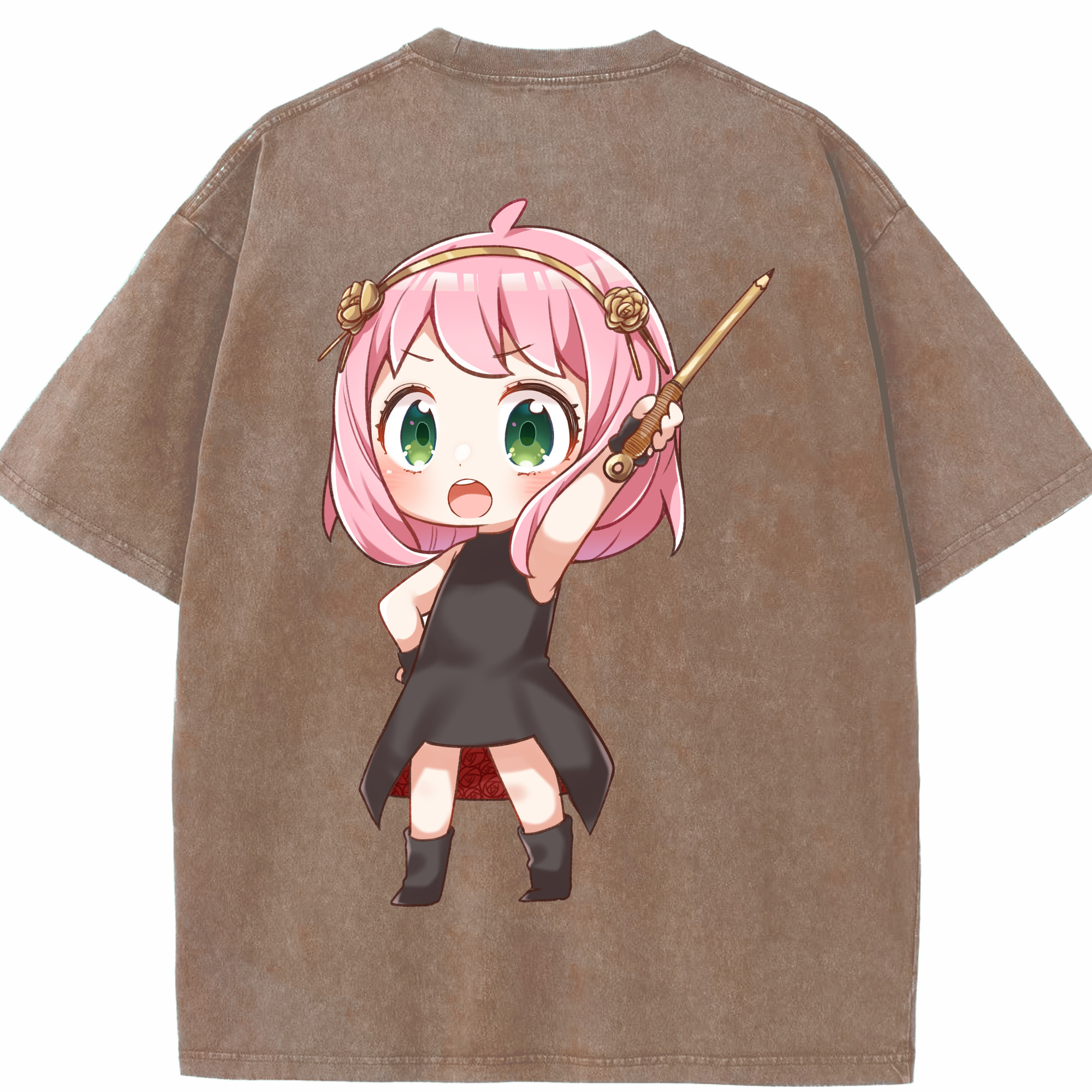 （画像用） SPY×FAMILY间谍家家酒 綿100% ヴィンテージ風 半袖Tシャツ（背面プリント）