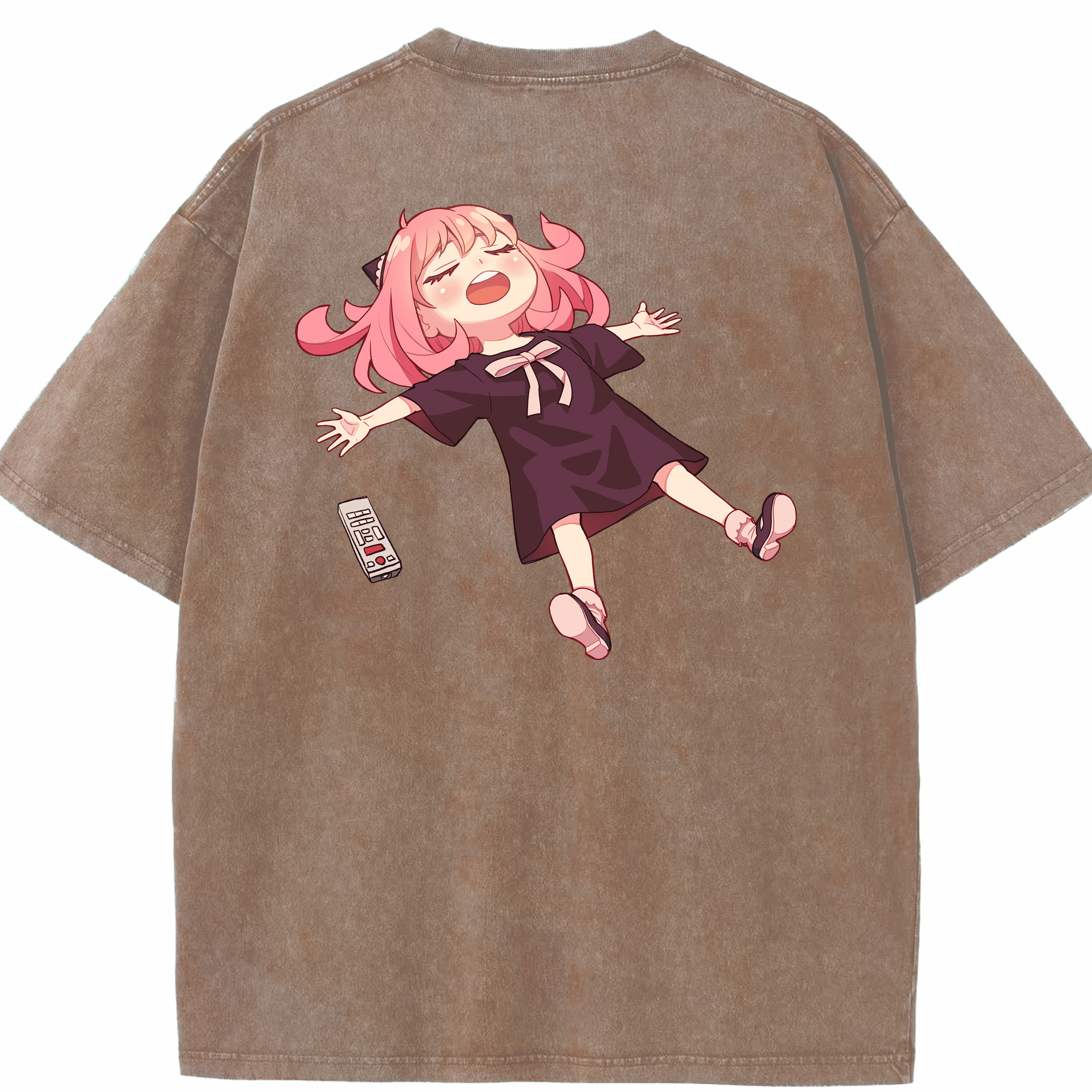 （画像用） SPY×FAMILY间谍家家酒 綿100% ヴィンテージ風 半袖Tシャツ（背面プリント）