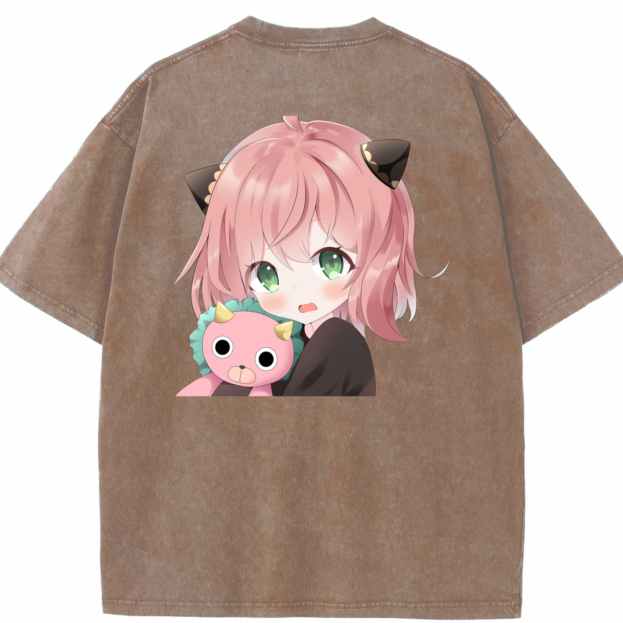 （画像用） SPY×FAMILY间谍家家酒 綿100% ヴィンテージ風 半袖Tシャツ（背面プリント）