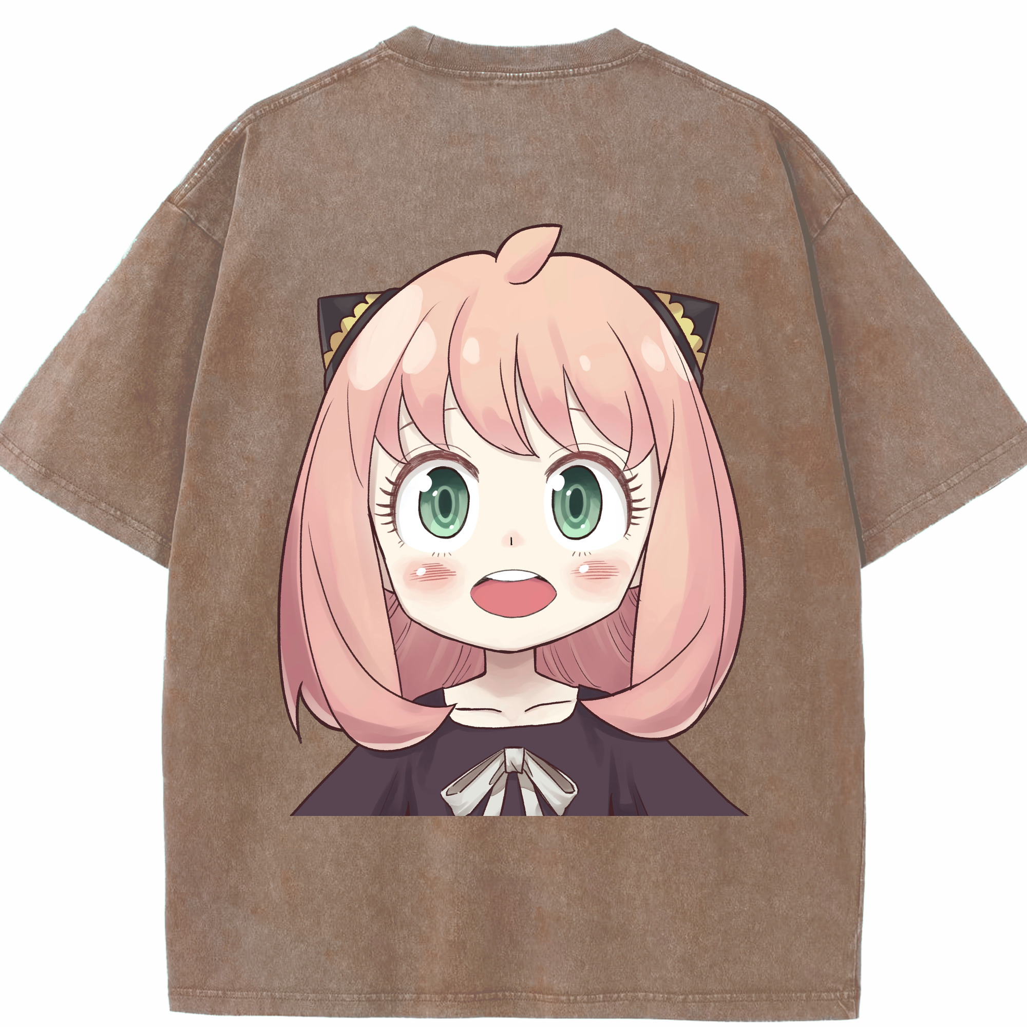 （画像用） SPY×FAMILY间谍家家酒 綿100% ヴィンテージ風 半袖Tシャツ（背面プリント）