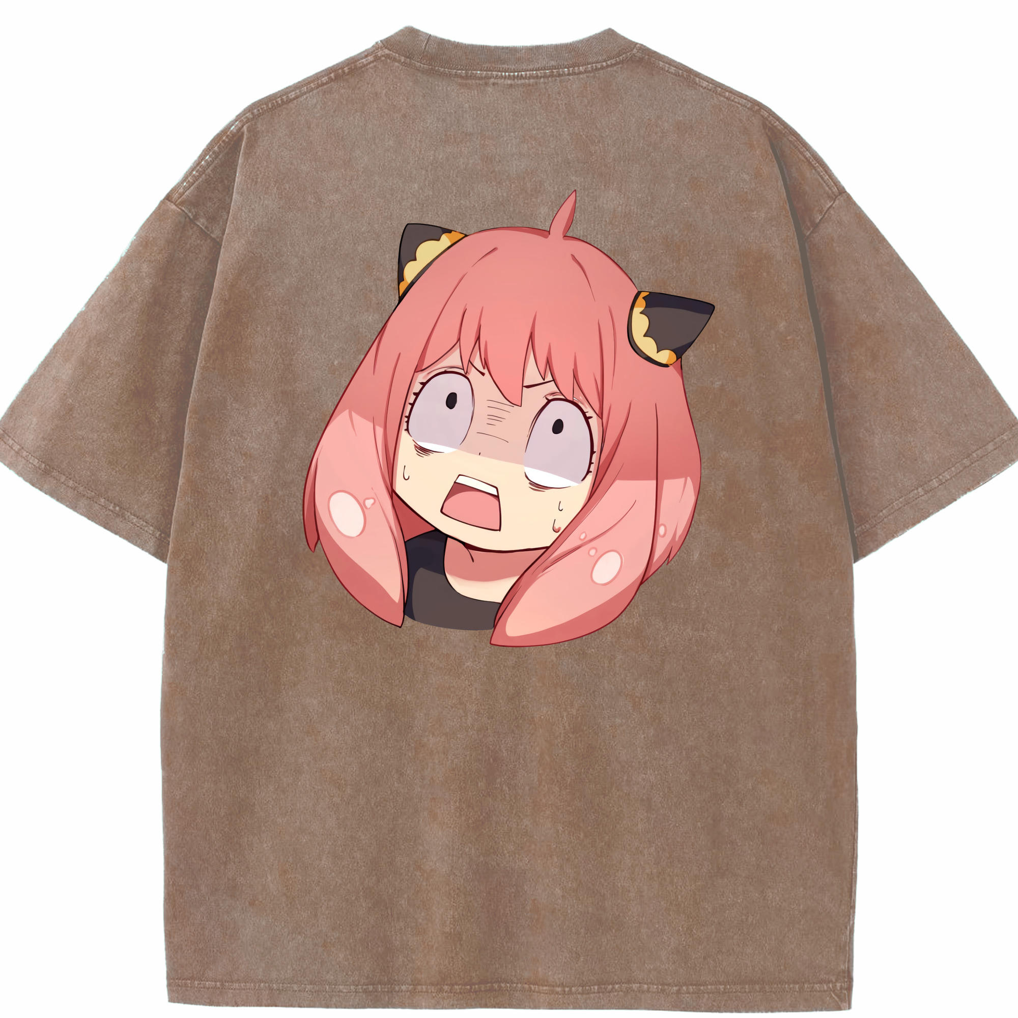 （画像用） SPY×FAMILY间谍家家酒 綿100% ヴィンテージ風 半袖Tシャツ（背面プリント）