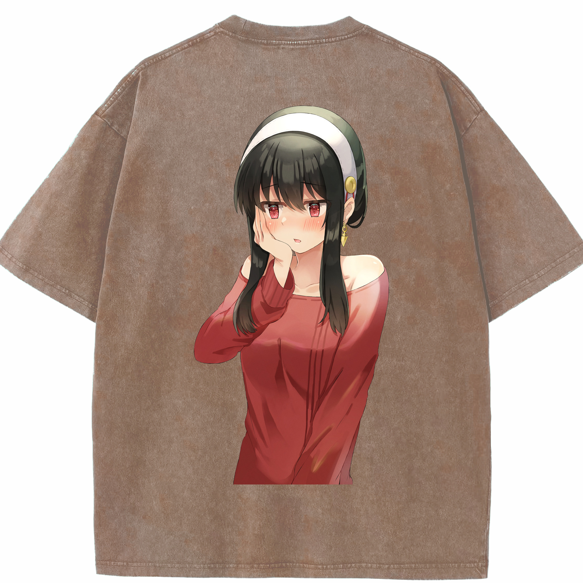 （画像用） SPY×FAMILY间谍家家酒 綿100% ヴィンテージ風 半袖Tシャツ（背面プリント）