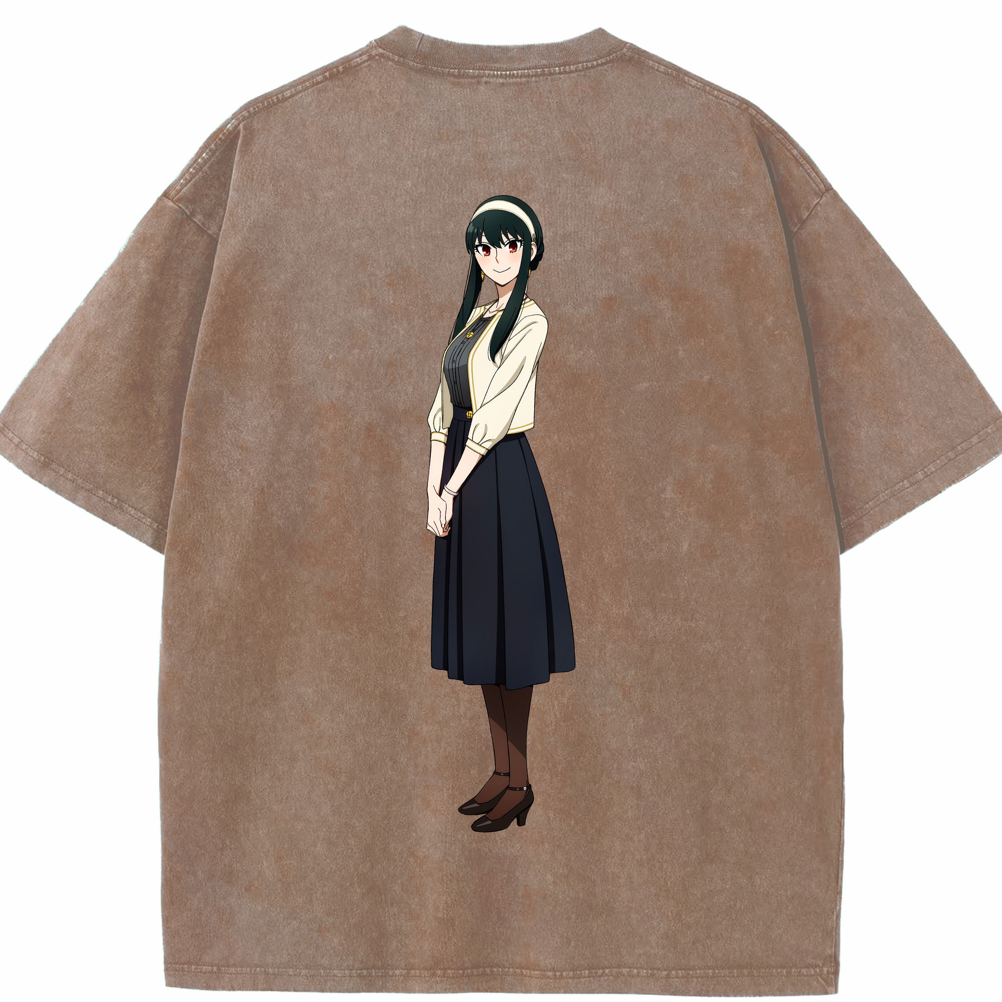 （画像用） SPY×FAMILY间谍家家酒 綿100% ヴィンテージ風 半袖Tシャツ（背面プリント）