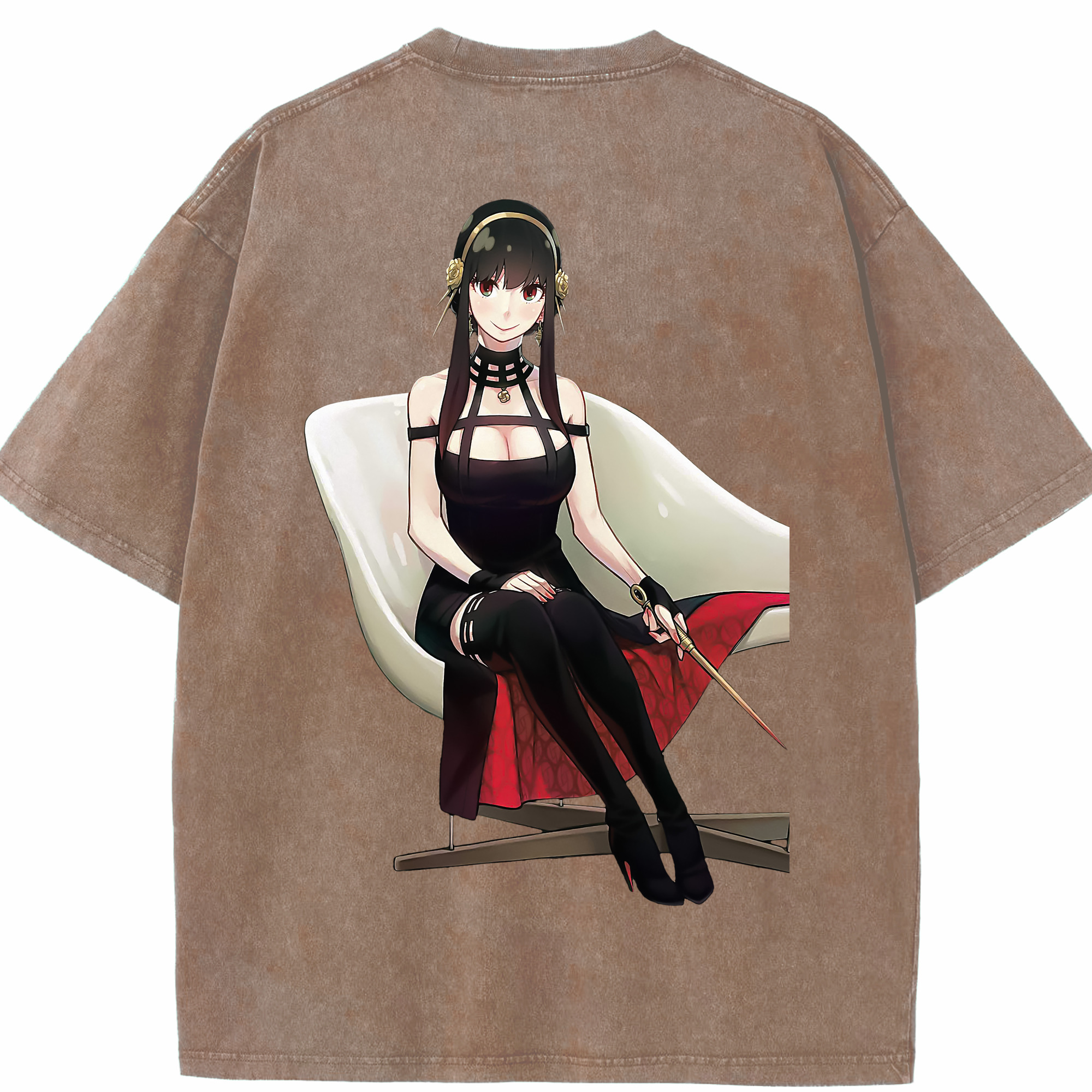 （画像用） SPY×FAMILY间谍家家酒 綿100% ヴィンテージ風 半袖Tシャツ（背面プリント）