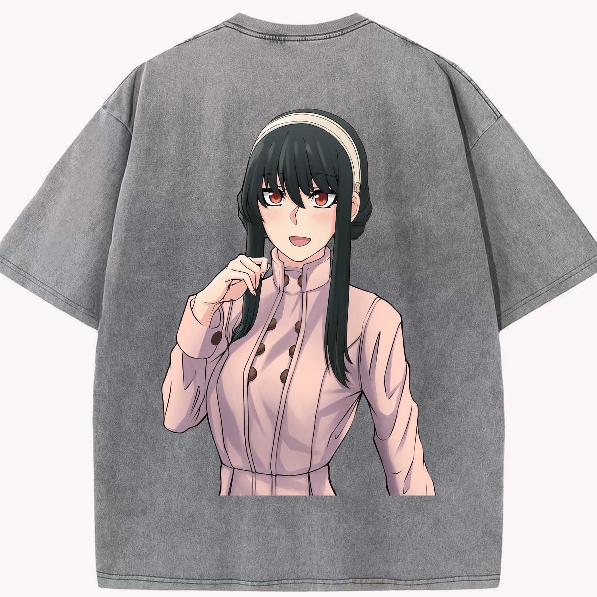 （画像用） SPY×FAMILY间谍家家酒 綿100% ヴィンテージ風 半袖Tシャツ（背面プリント）