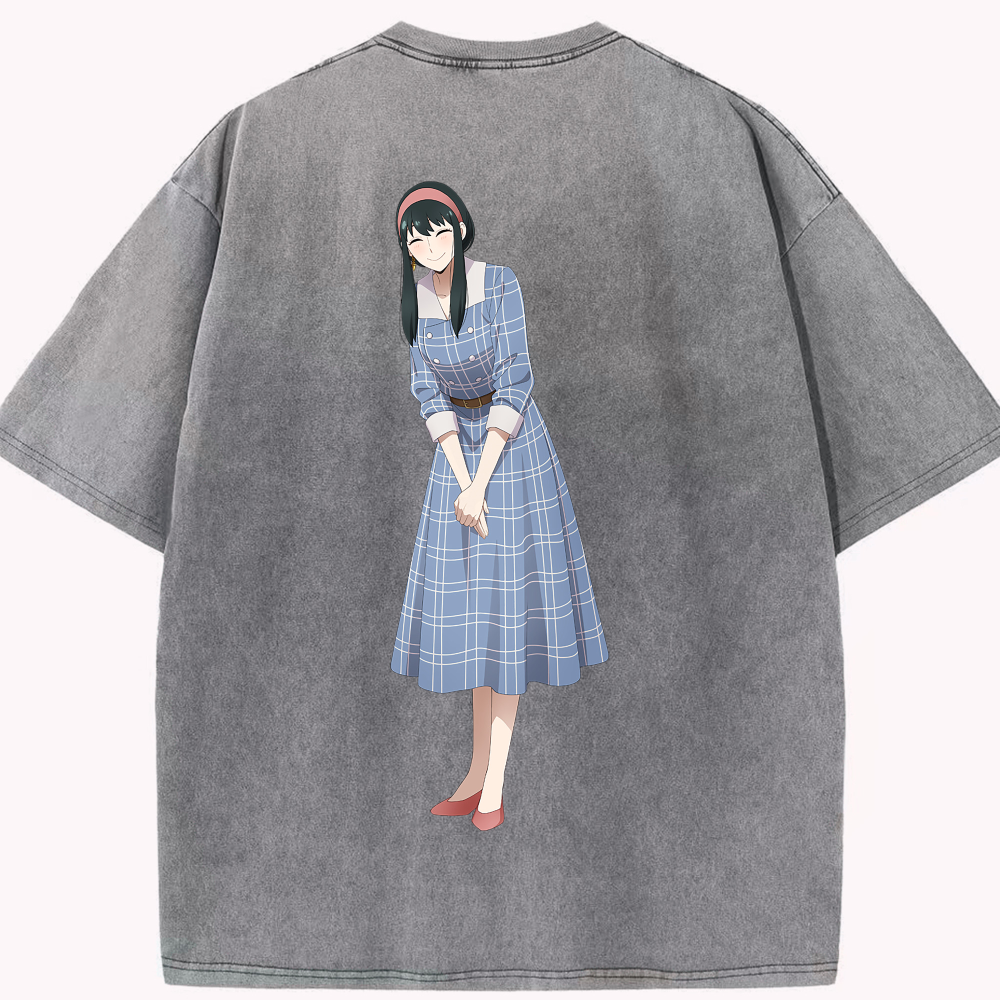 （画像用） SPY×FAMILY间谍家家酒 綿100% ヴィンテージ風 半袖Tシャツ（背面プリント）