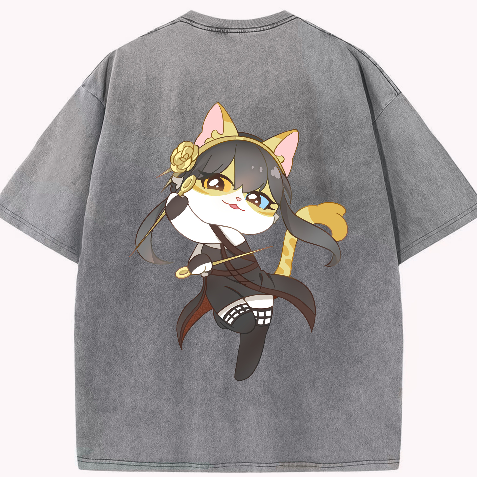 （画像用） SPY×FAMILY间谍家家酒 綿100% ヴィンテージ風 半袖Tシャツ（背面プリント）