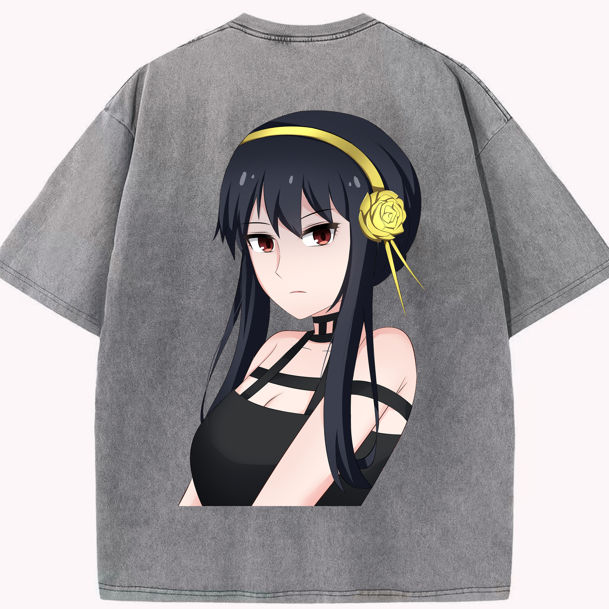 （画像用） SPY×FAMILY间谍家家酒 綿100% ヴィンテージ風 半袖Tシャツ（背面プリント）
