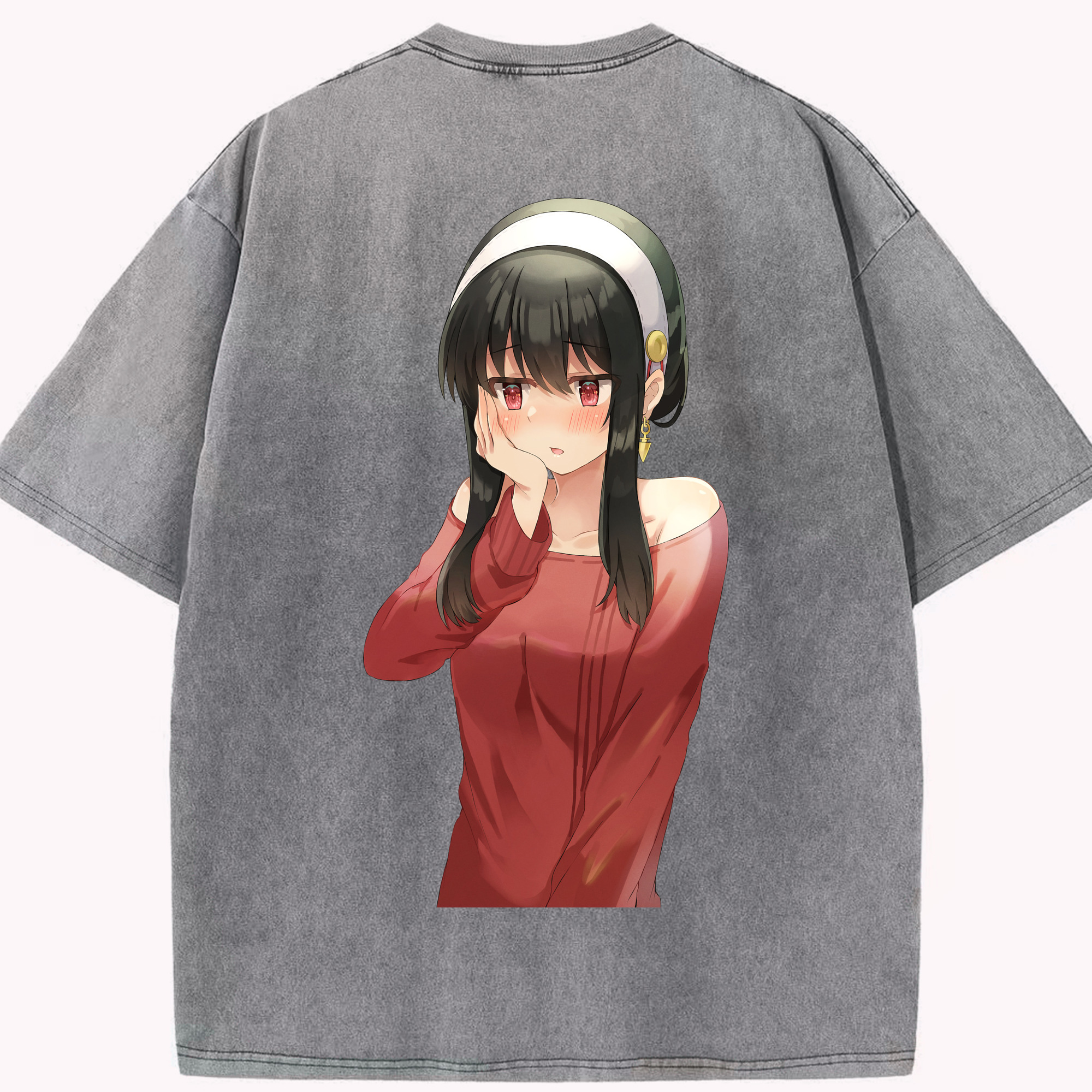 （画像用） SPY×FAMILY间谍家家酒 綿100% ヴィンテージ風 半袖Tシャツ（背面プリント）
