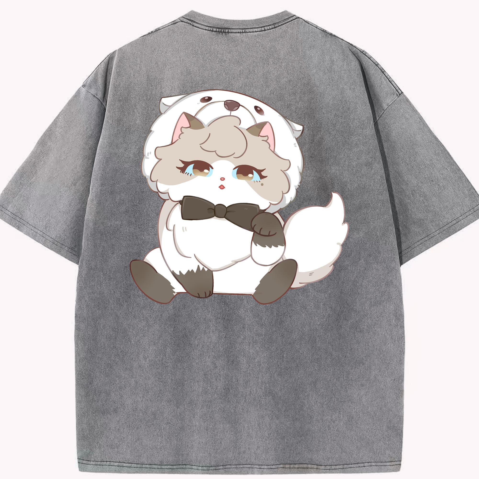 （画像用） SPY×FAMILY间谍家家酒 綿100% ヴィンテージ風 半袖Tシャツ（背面プリント）