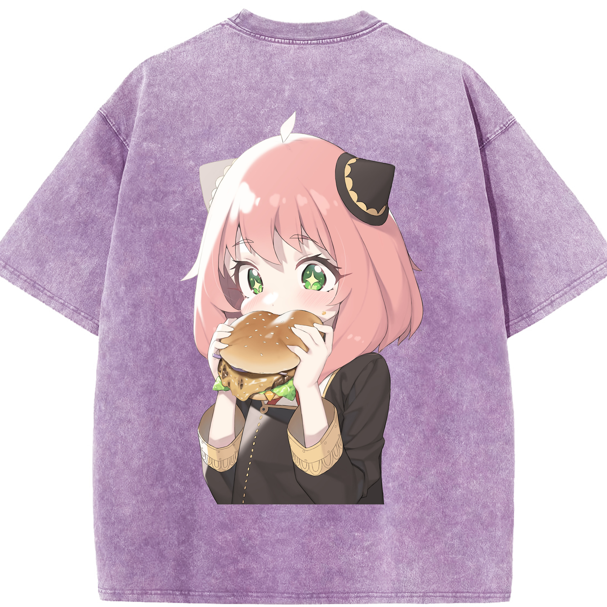 （画像用） SPY×FAMILY间谍家家酒 綿100% ヴィンテージ風 半袖Tシャツ（背面プリント）